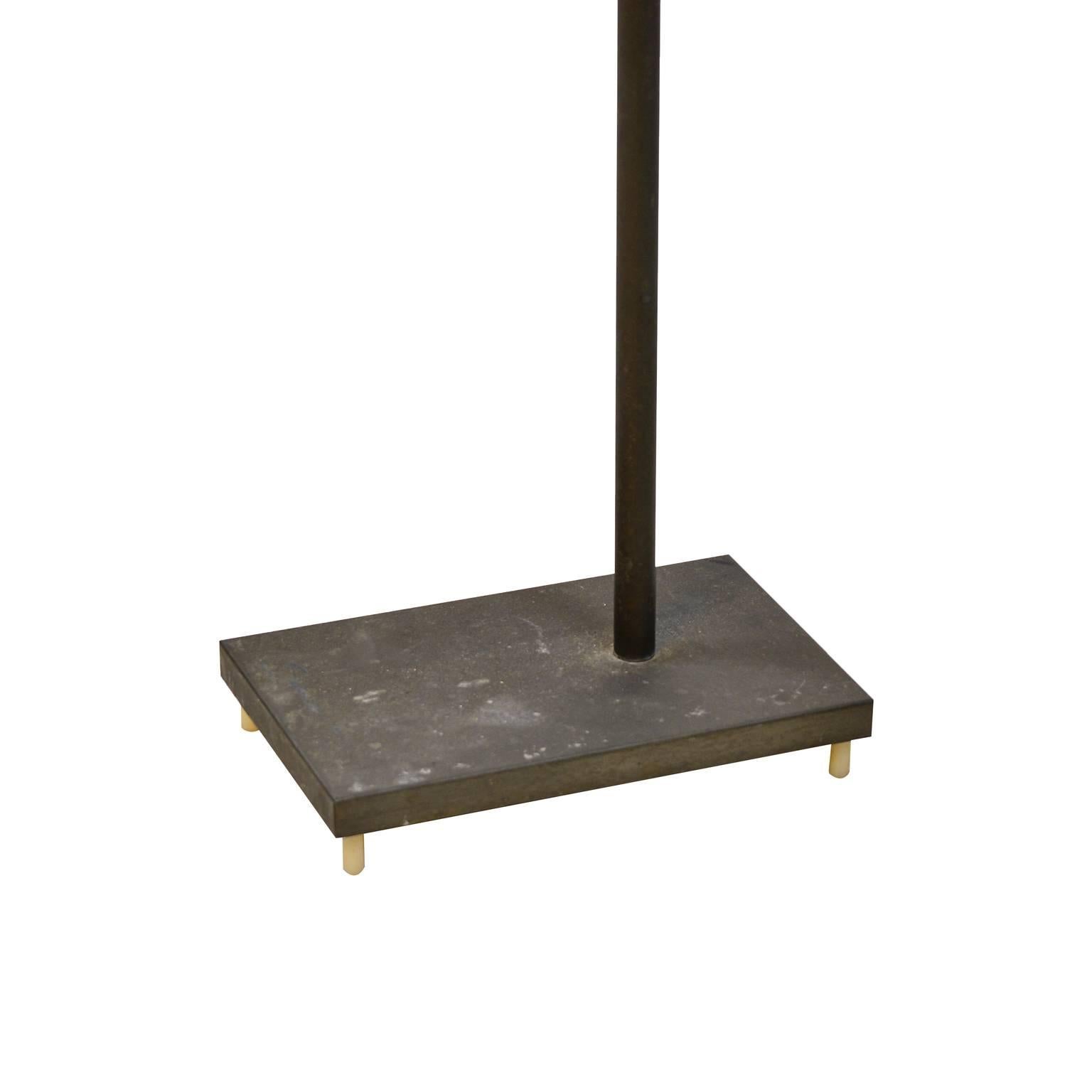 Late 20th Century Patinated Brass Articulated Lamp, 1970s For Sale