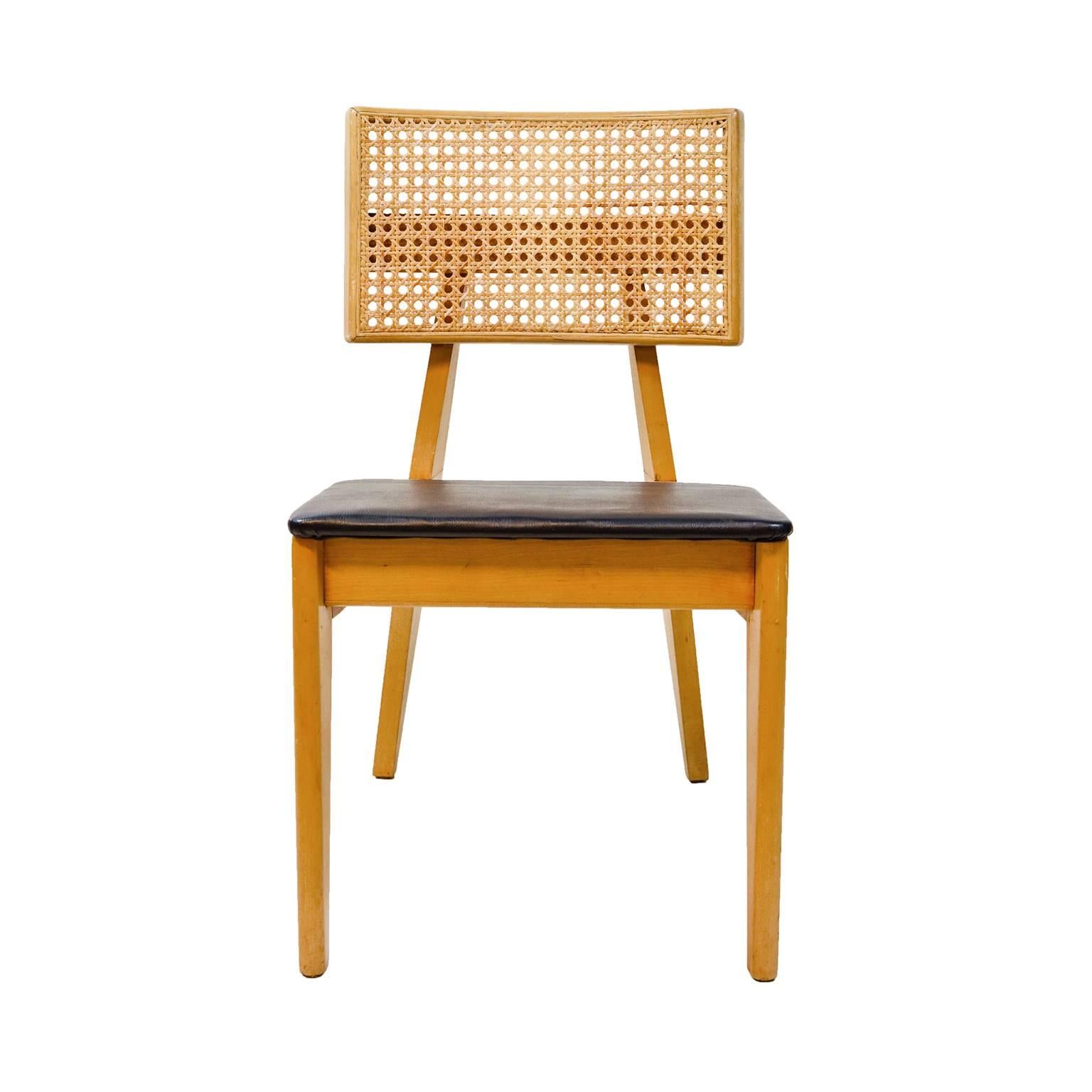 Cane back side chair by George Nelson for Herman Miller,
circa 1940s.