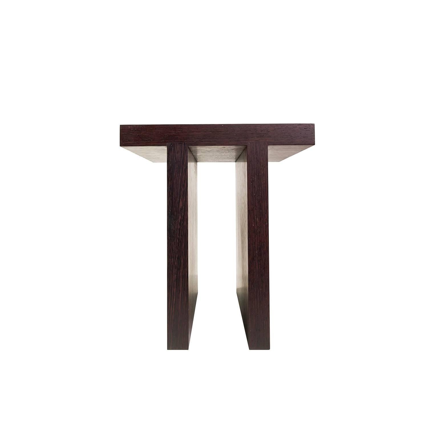 T nesting tables by Michael Boyd for PLANEfurniture. From the custom shop. Offered here in mahogany with a stain finish.

PLANEfurniture is an idea whose time has come: the concept is to create unfussy, beautiful furniture that makes you think,