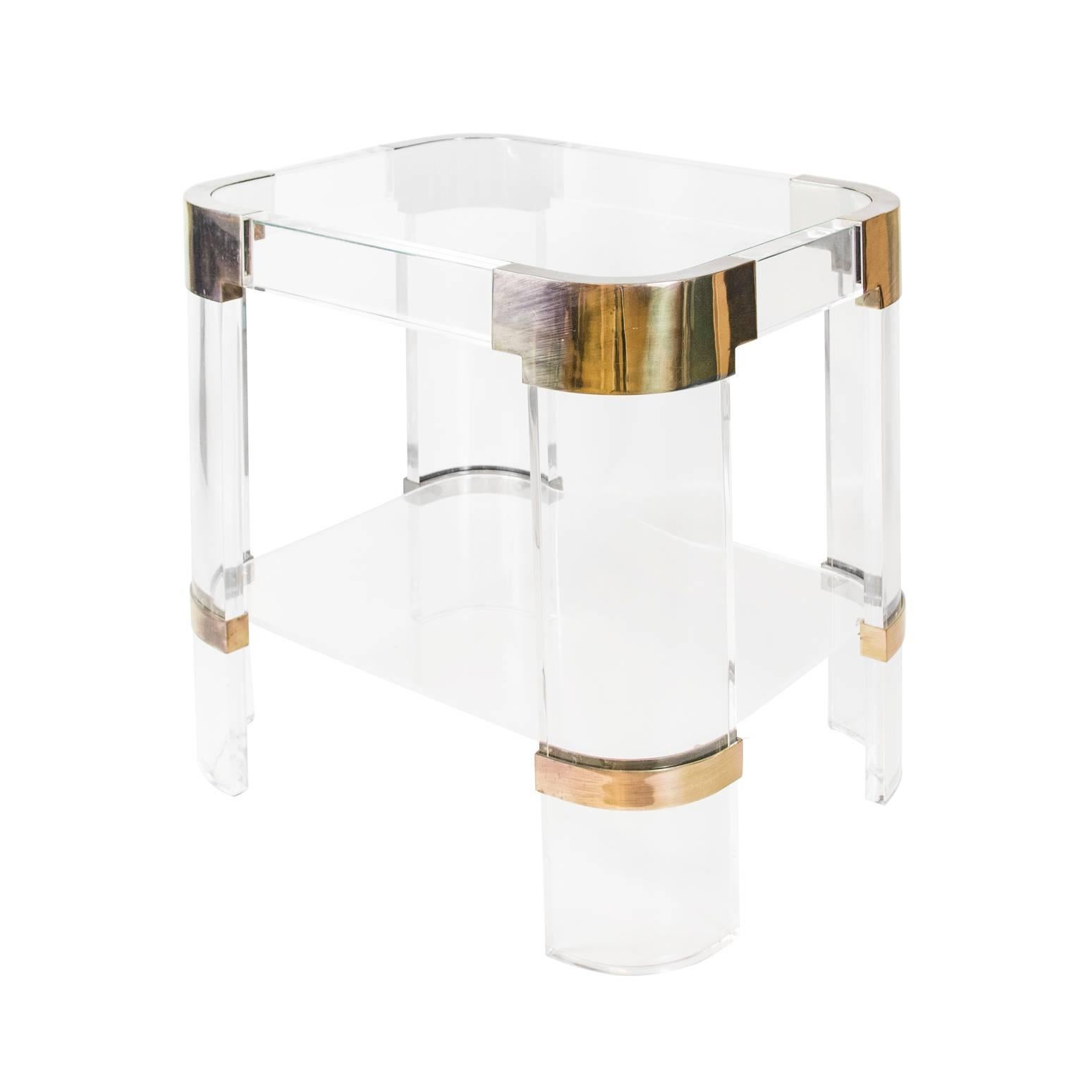 In Lucite with nickel accents, from Charles Hollis Jones' 