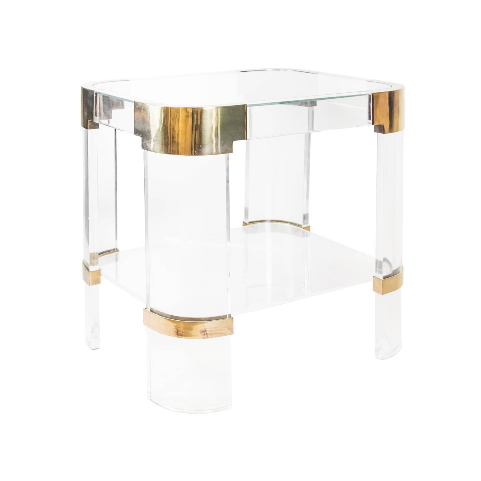 American Lucite End Table by Charles Hollis Jones