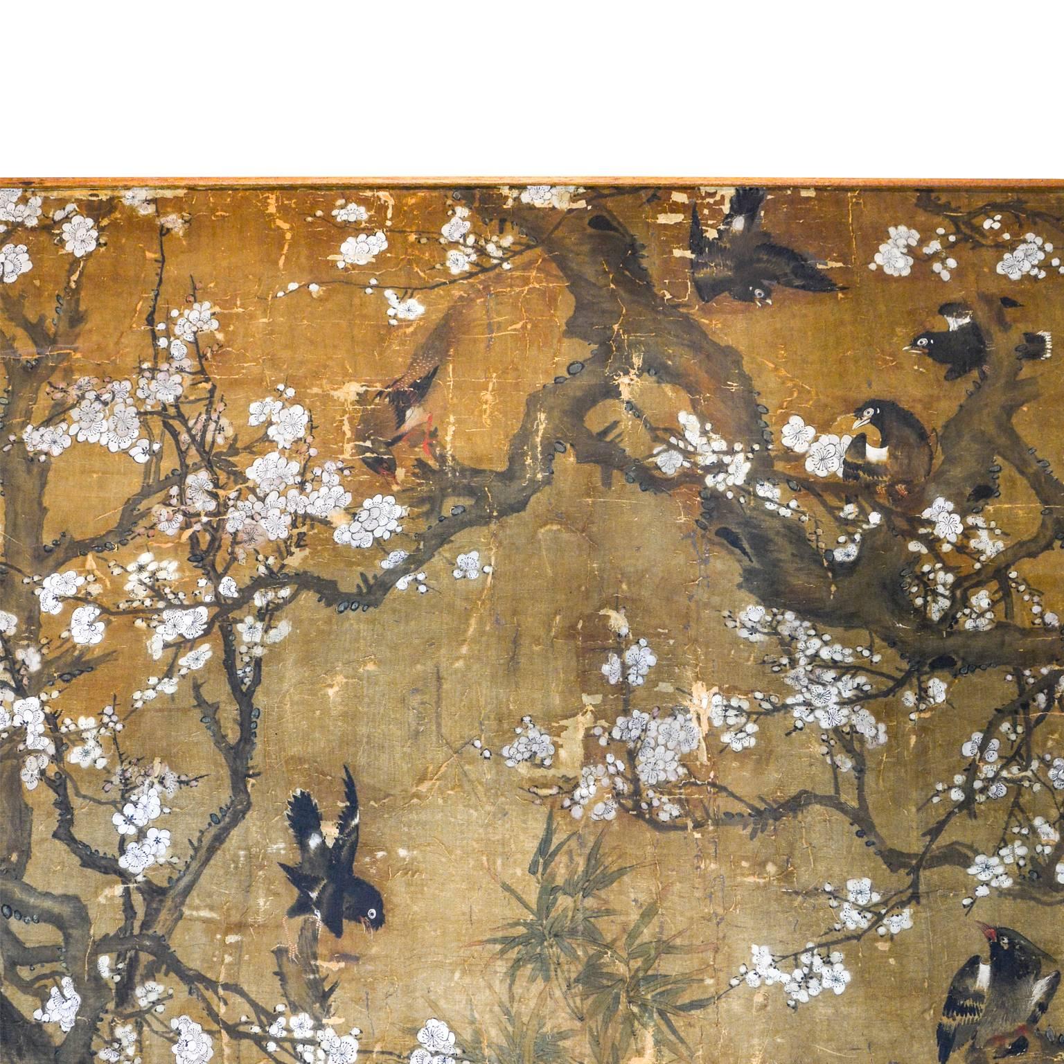 18th Century and Earlier Ming Dynasty Wall Panel