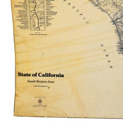 Map of California South Western Area by AAA Automotive Club