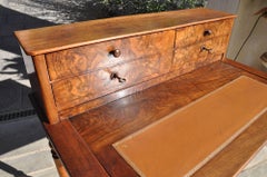 19th Century Walnut and Root Wood Desk