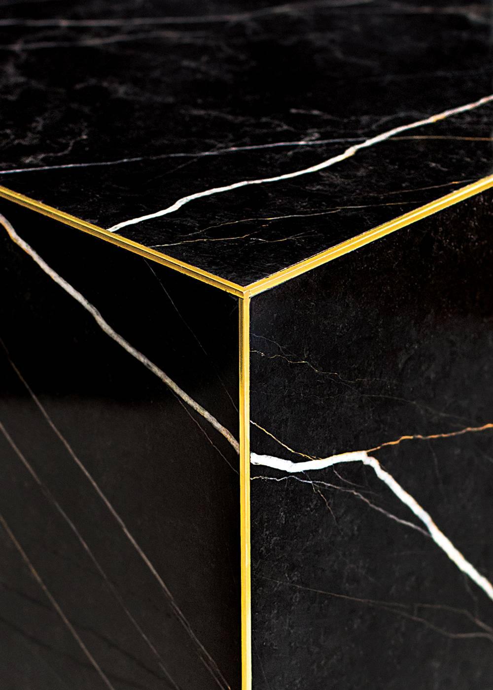 black marble end tables