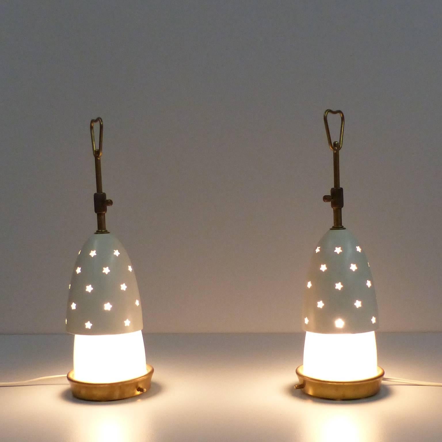 Mid-Century Modern Angelo Lelli Pair of Lamps for Arredoluce, Italy, 1950 