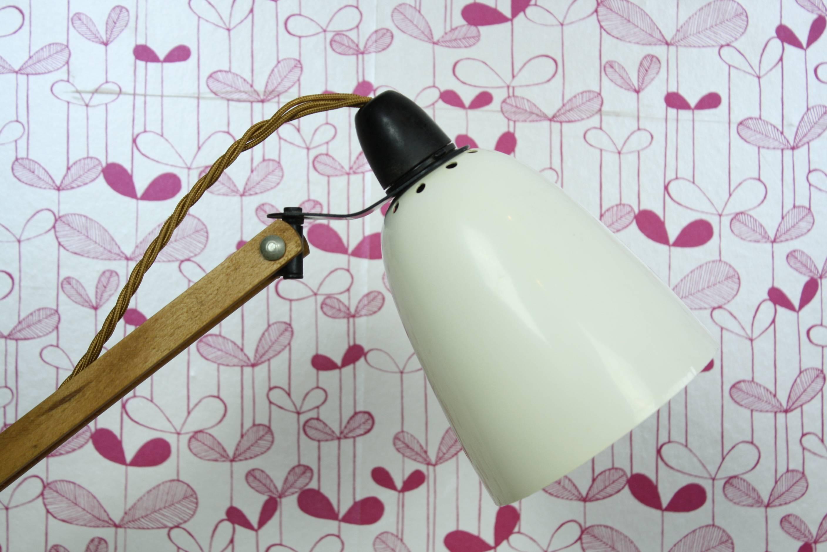 20th Century Vintage Terence Conran for Habitat White Maclamp Anglepoise Desk Lamp
