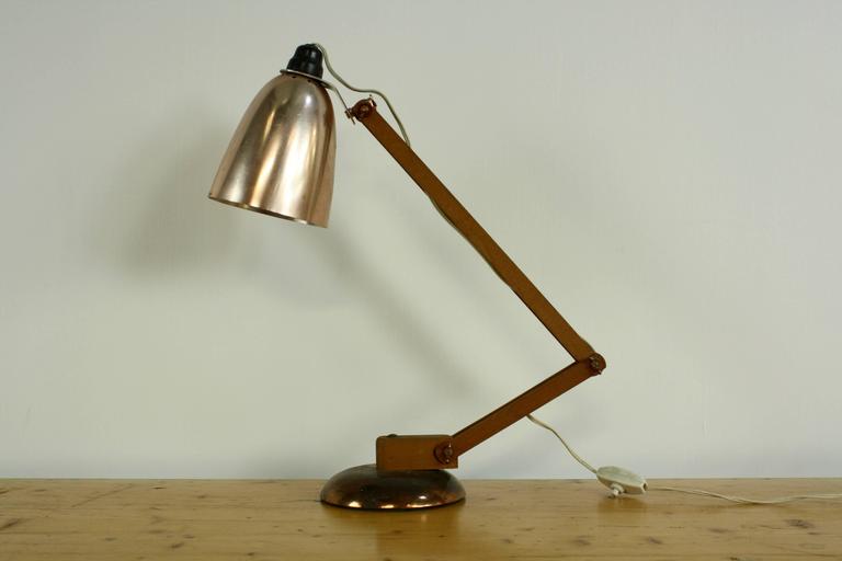Terence Conran for Habitat Copper Maclamp Anglepoise Desk Lamp, 1950s