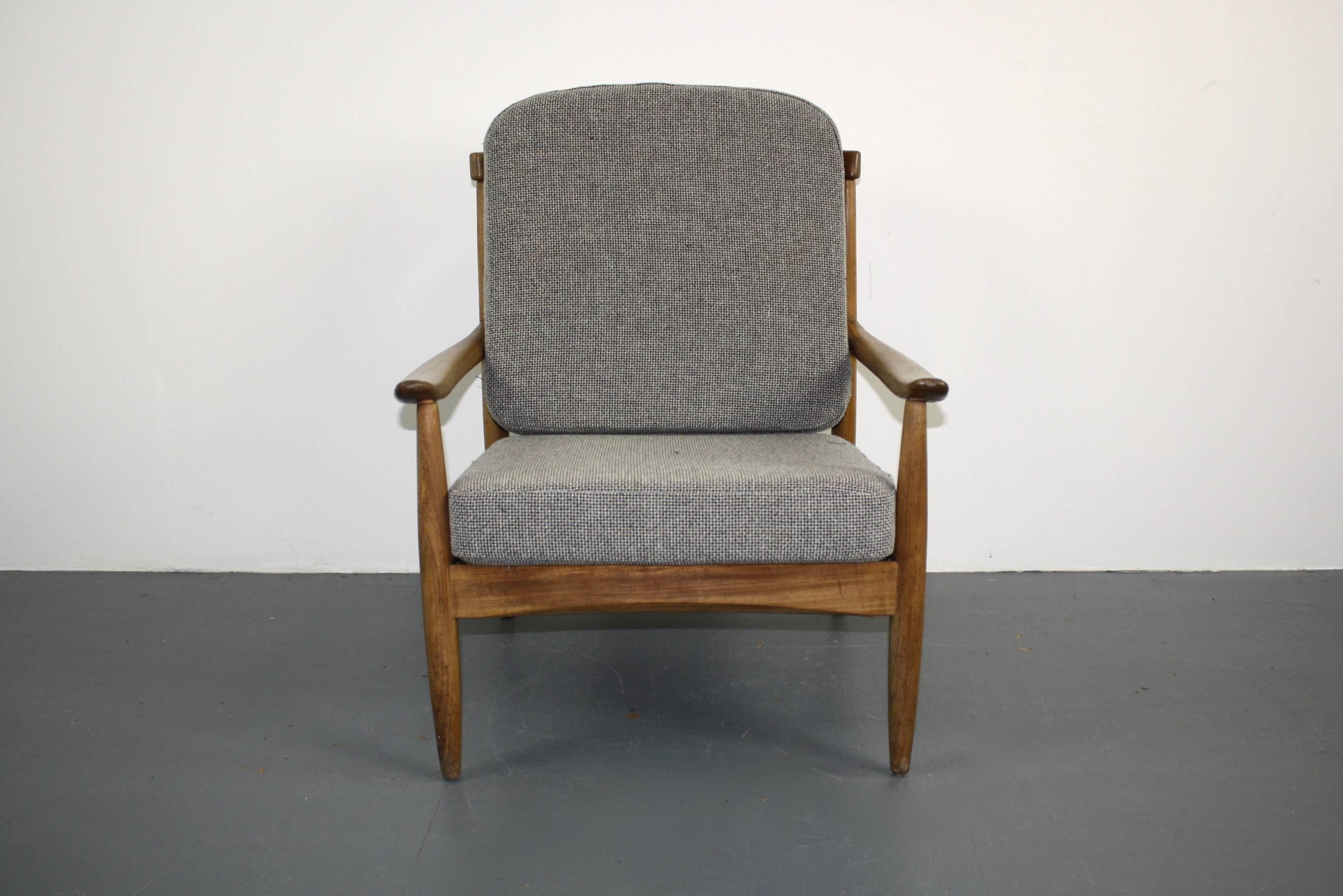 Midcentury Danish Teak Lounge Chair For Sale 1