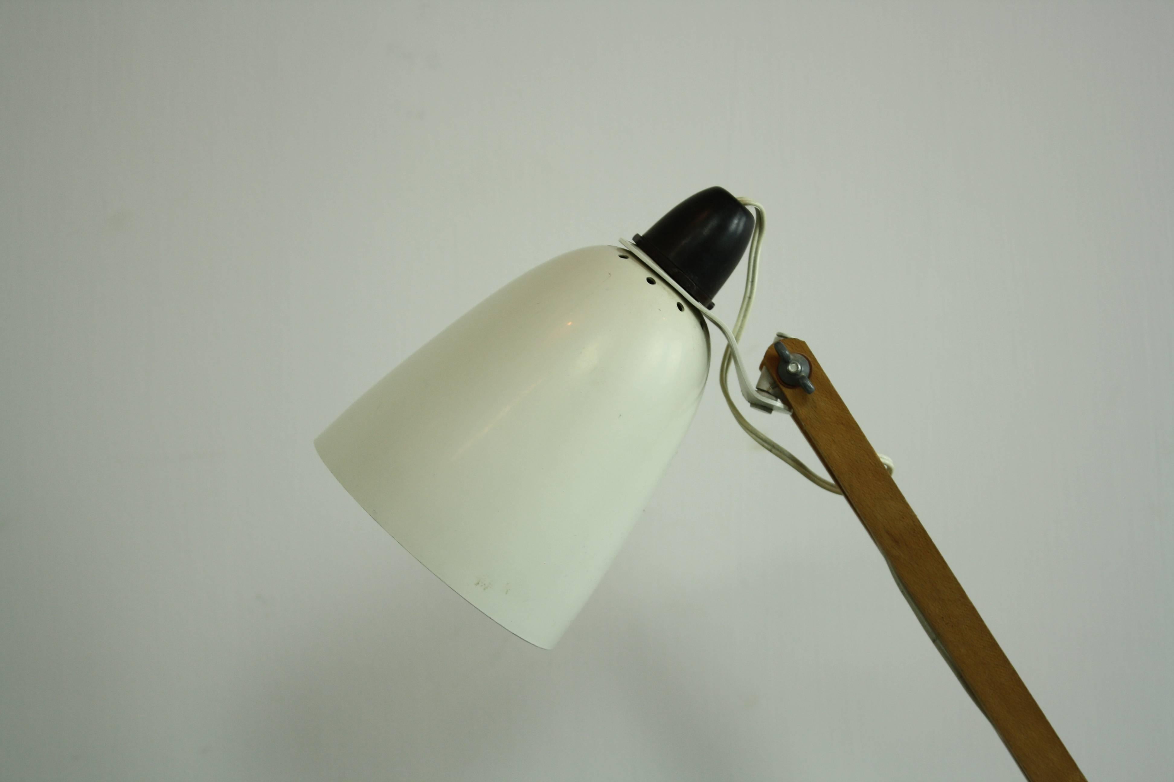 Metal Vintage All Original 1950s White Anglepoise Maclamp Designed by Terence Conran 