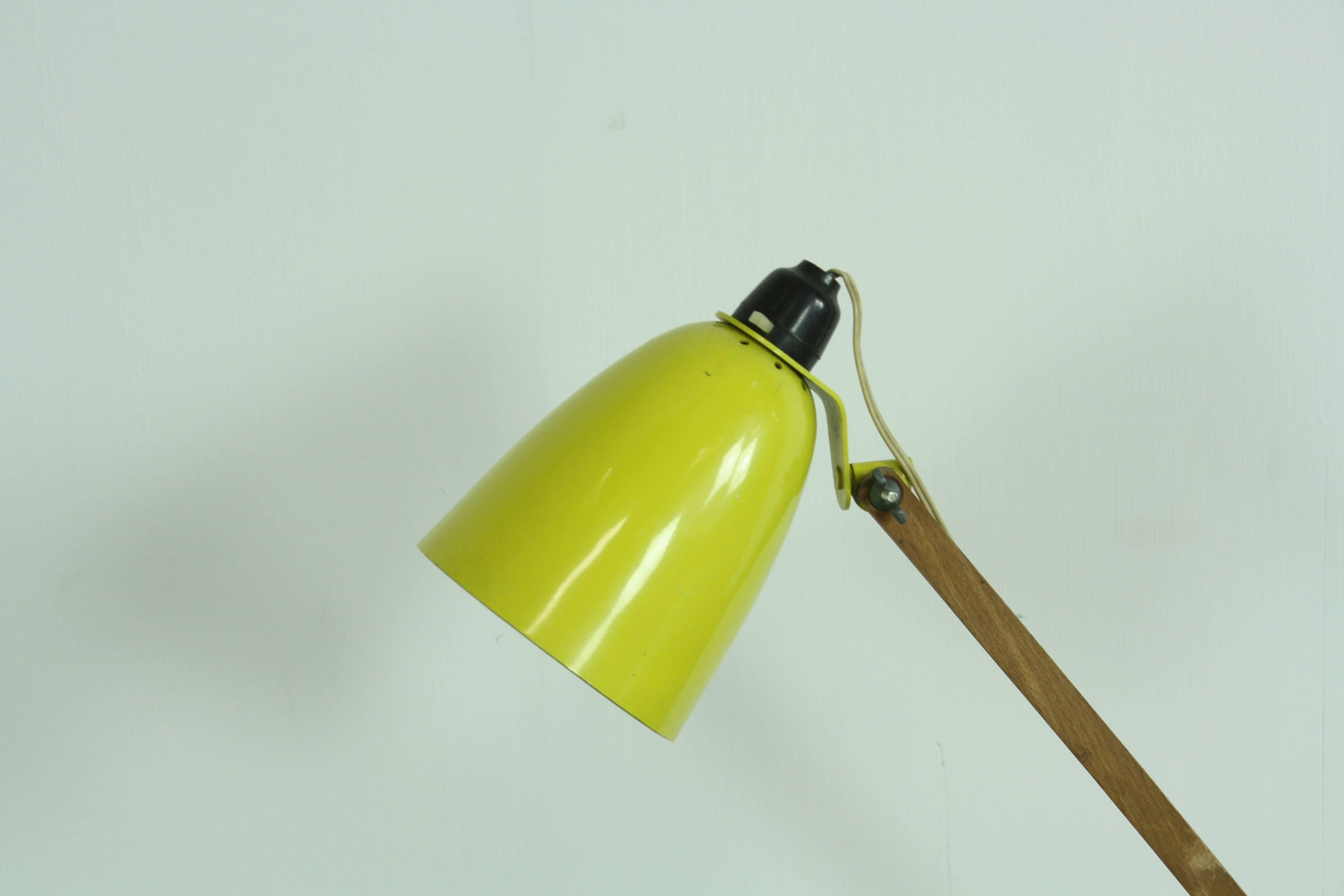 20th Century Vintage Mid-Century Maclamp Anglepoise Lamp in Yellow Designed by Terence Conran