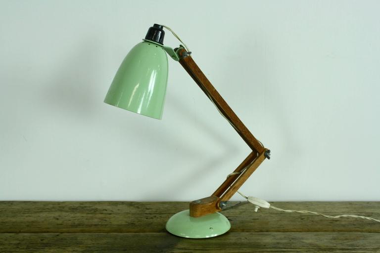 Vintage Midcentury Maclamp Anglepoise Lamp in Green Designed by Terence Conran For Sale at 1stDibs