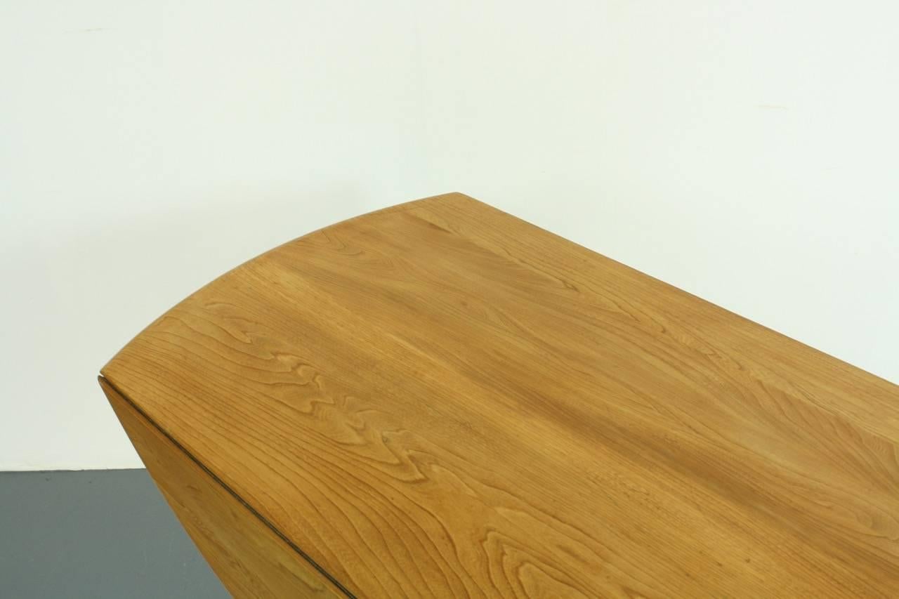 20th Century Vintage Midcentury Ercol Drop-Leaf Dining Table For Sale