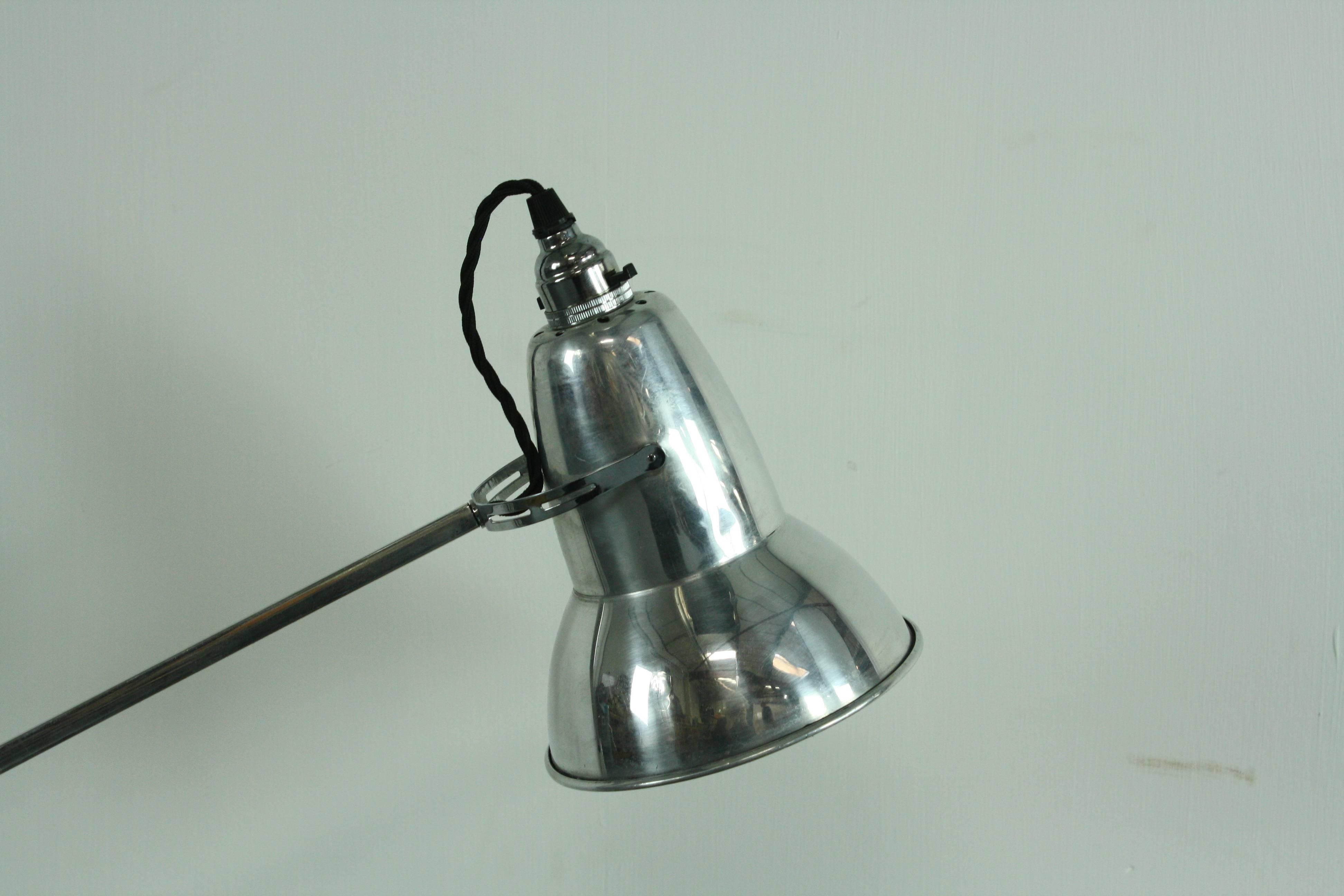 Metal Vintage 1930s George Carwardine for Herbert Terry Stripped Anglepoise Lamp