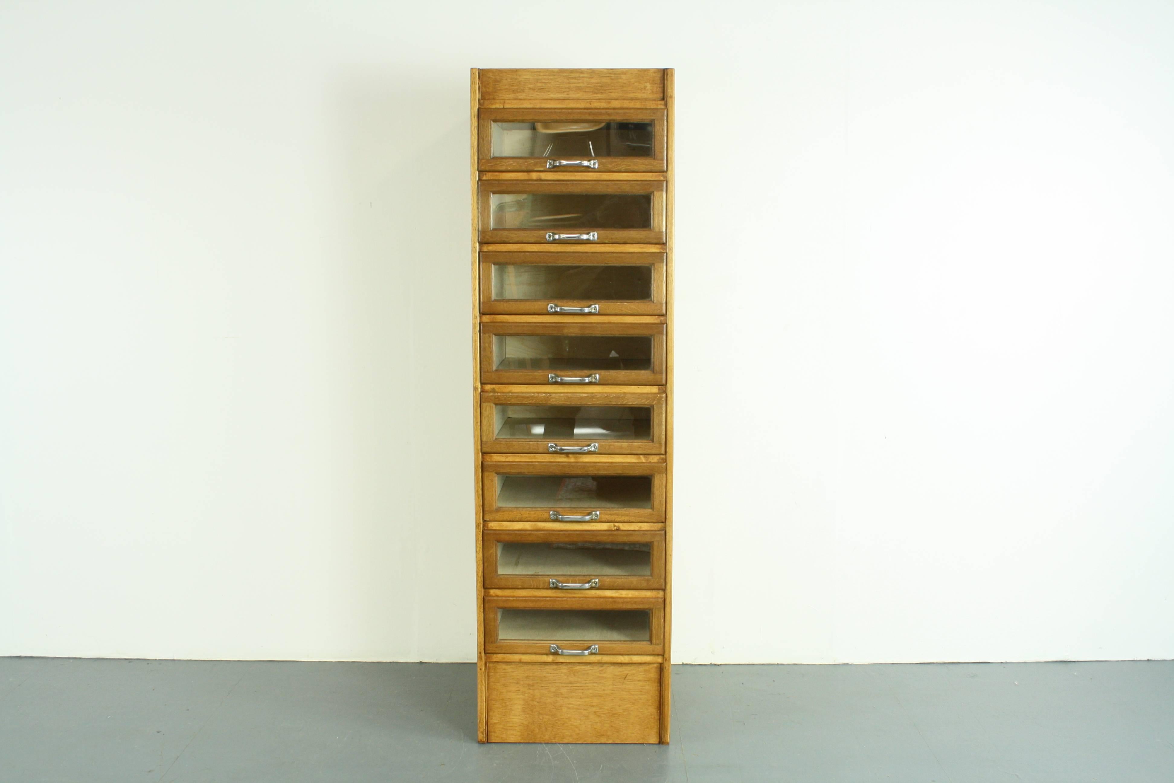 20th Century Eight-Drawer Midcentury British Haberdashery Cabinet For Sale