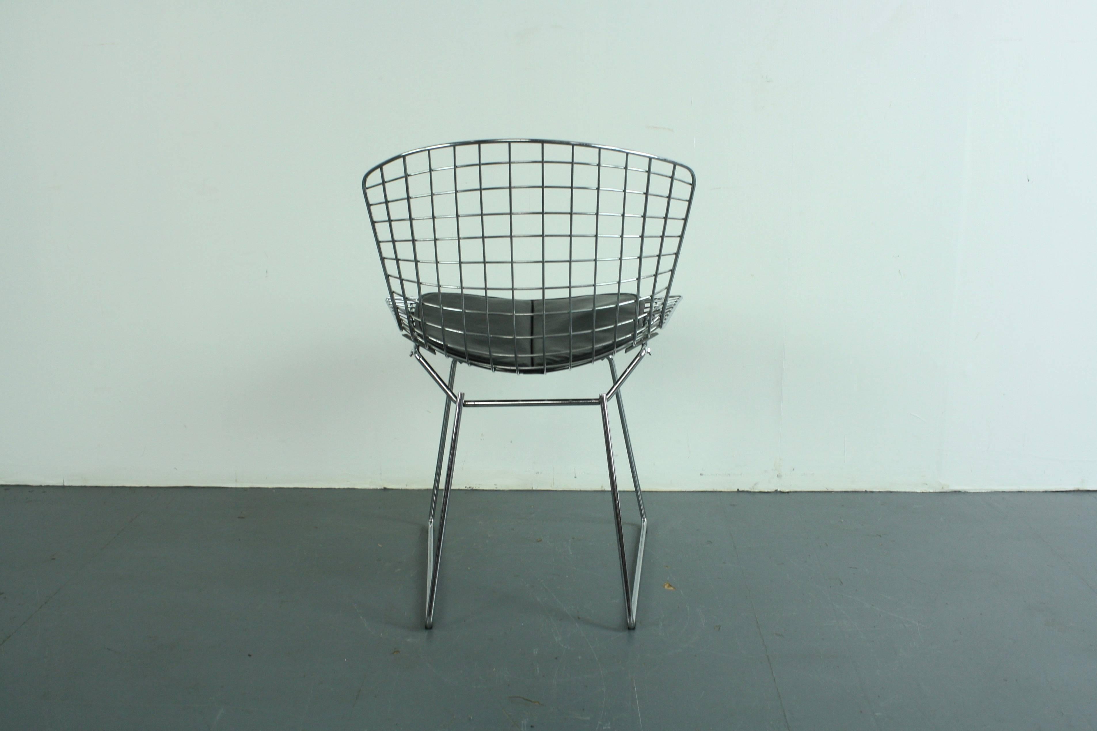 Vintage Mid-Century Side Chair Designed by Harry Bertoia for Knoll For Sale 2