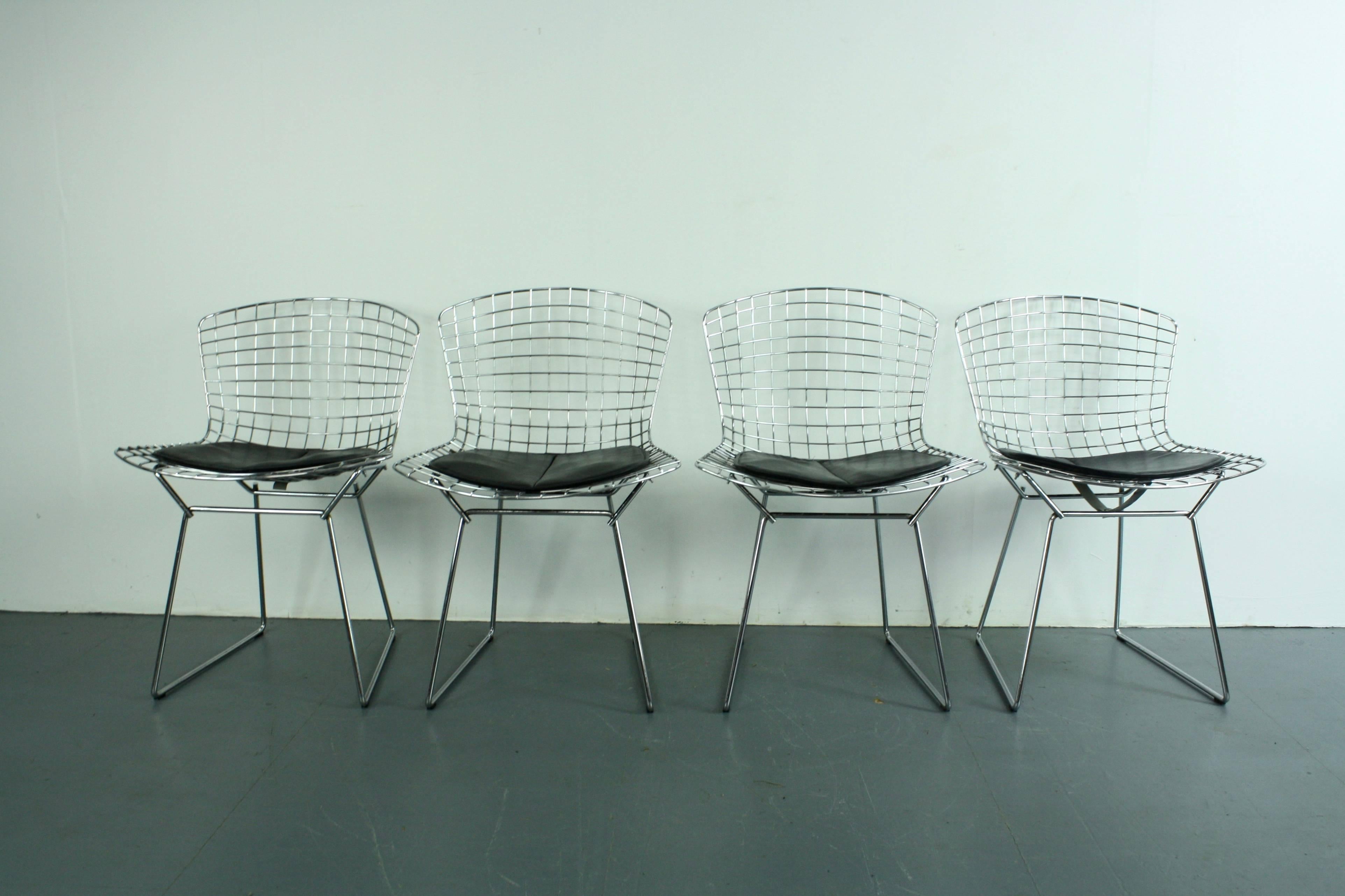 Vintage Mid-Century Side Chair Designed by Harry Bertoia for Knoll For Sale 3