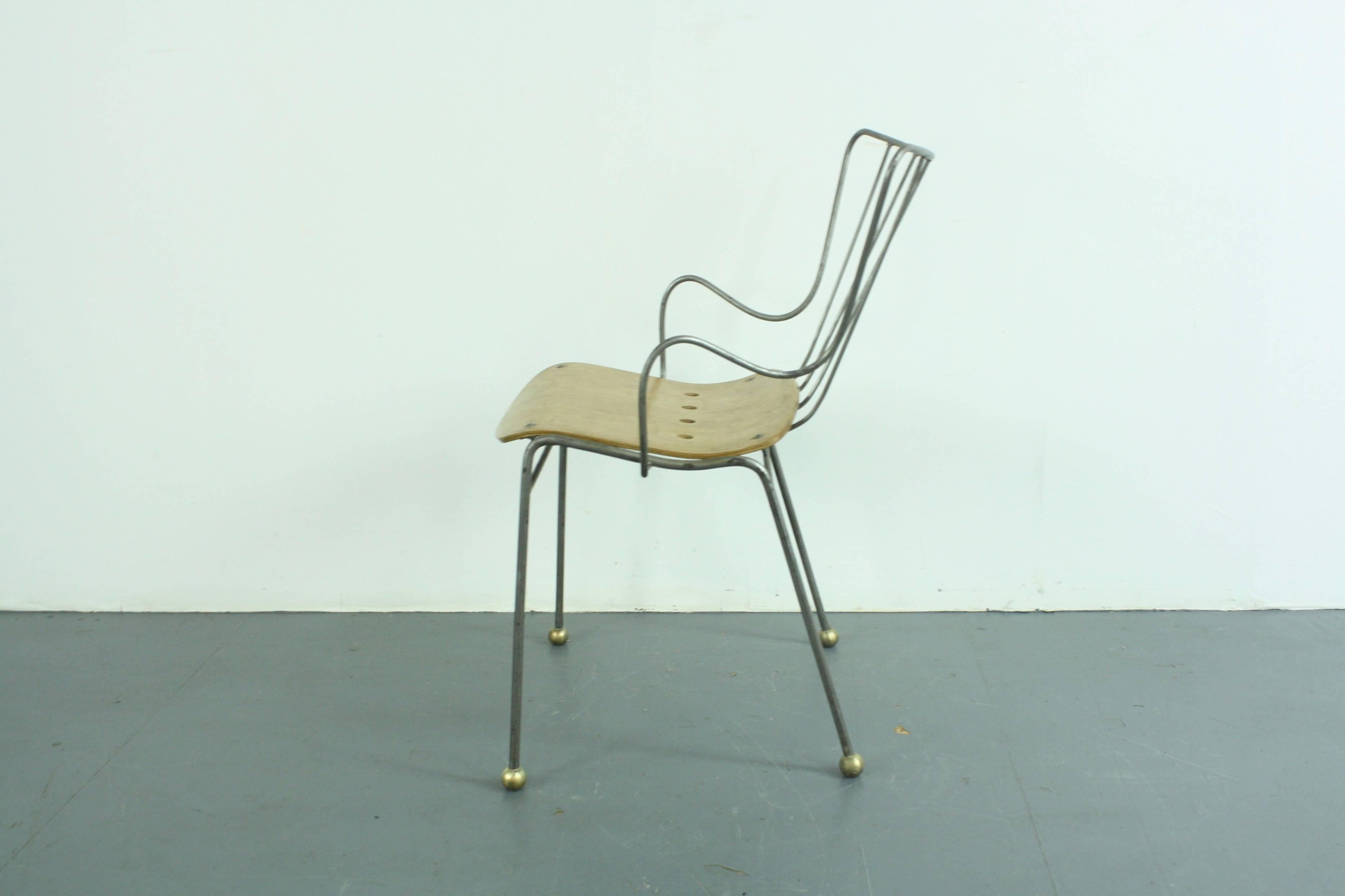 English 1950s British Antelope Chair Designed by Ernest Race For Sale