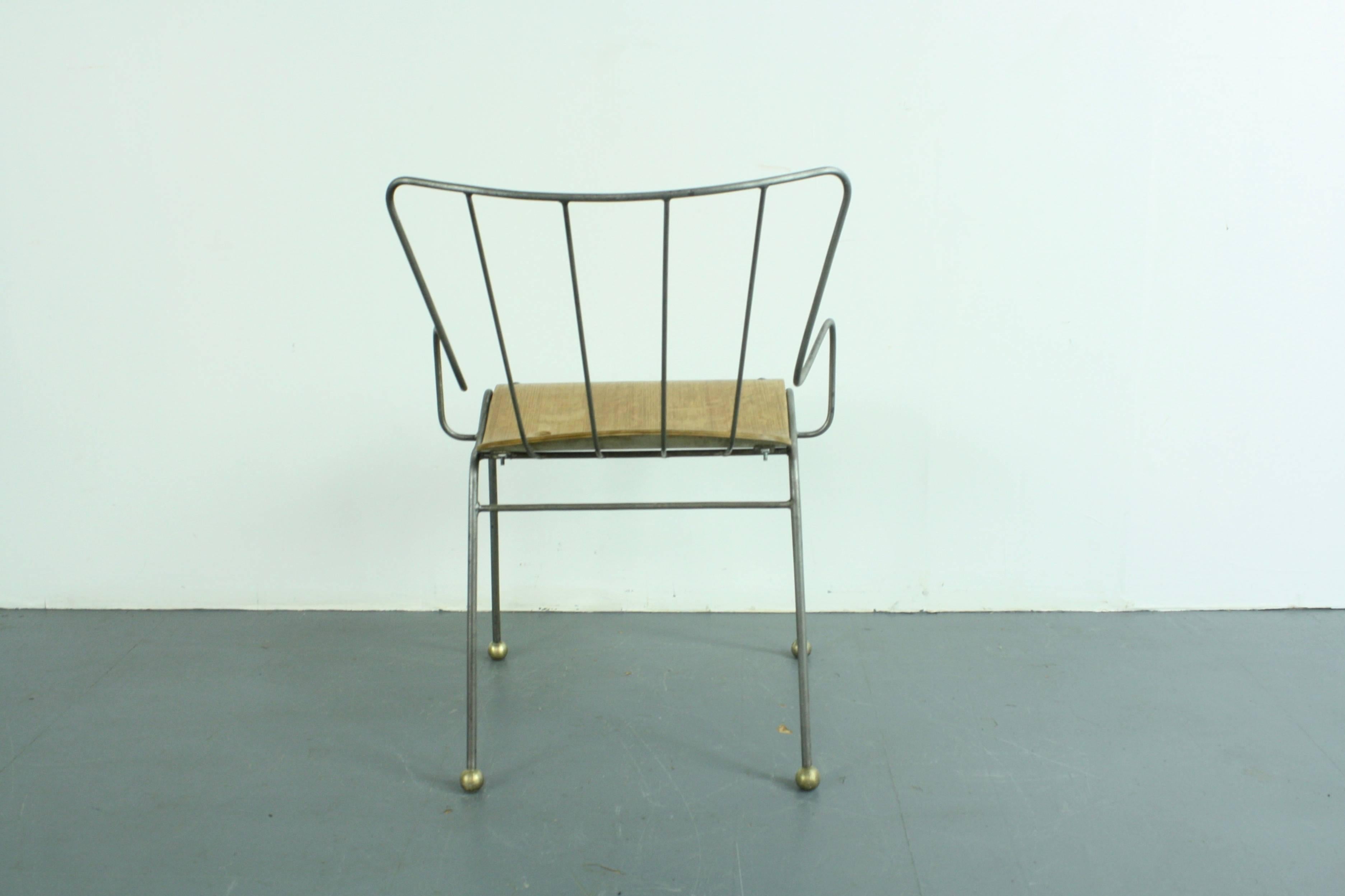 1950s British Antelope Chair Designed by Ernest Race In Good Condition For Sale In Lewes, East Sussex