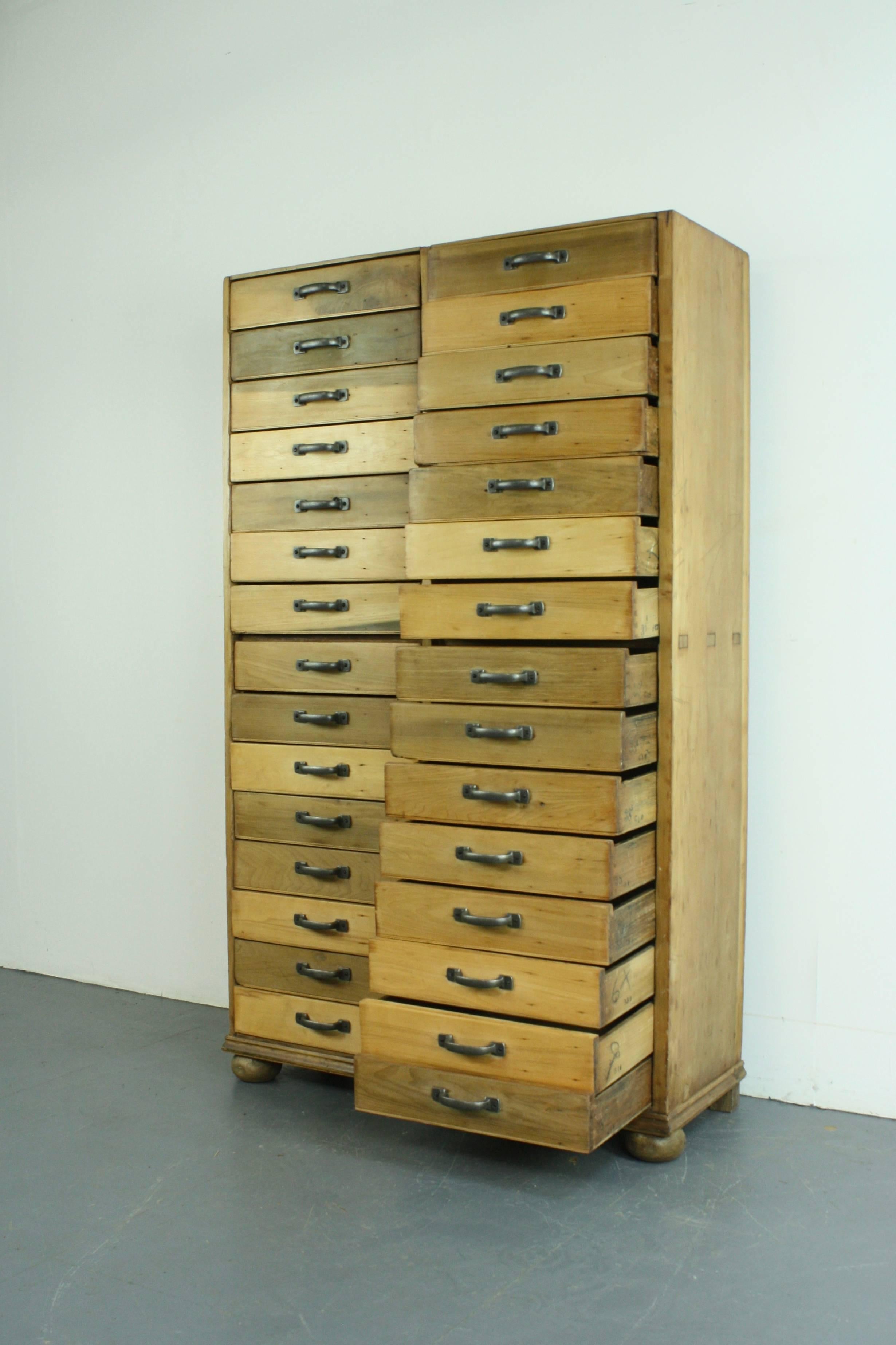 Vintage 1920s British Haberdashery Chest of Drawers For Sale 3