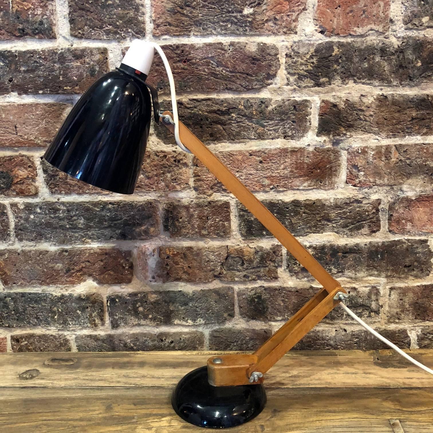 Metal Vintage, 1950s Black Angle Poise Maclamp Designed by Terence Conran For Sale
