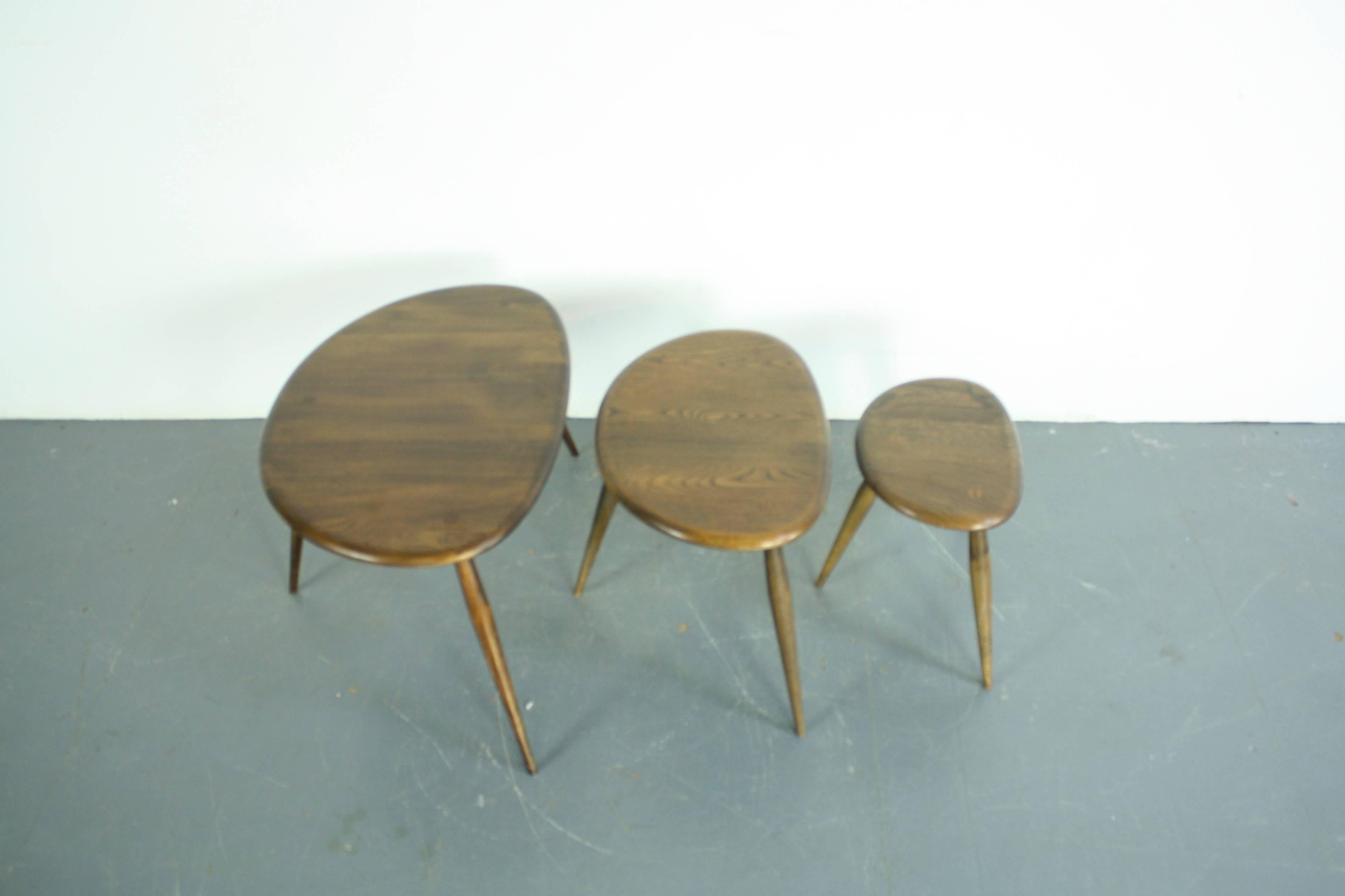 used ercol pebble nest tables for sale