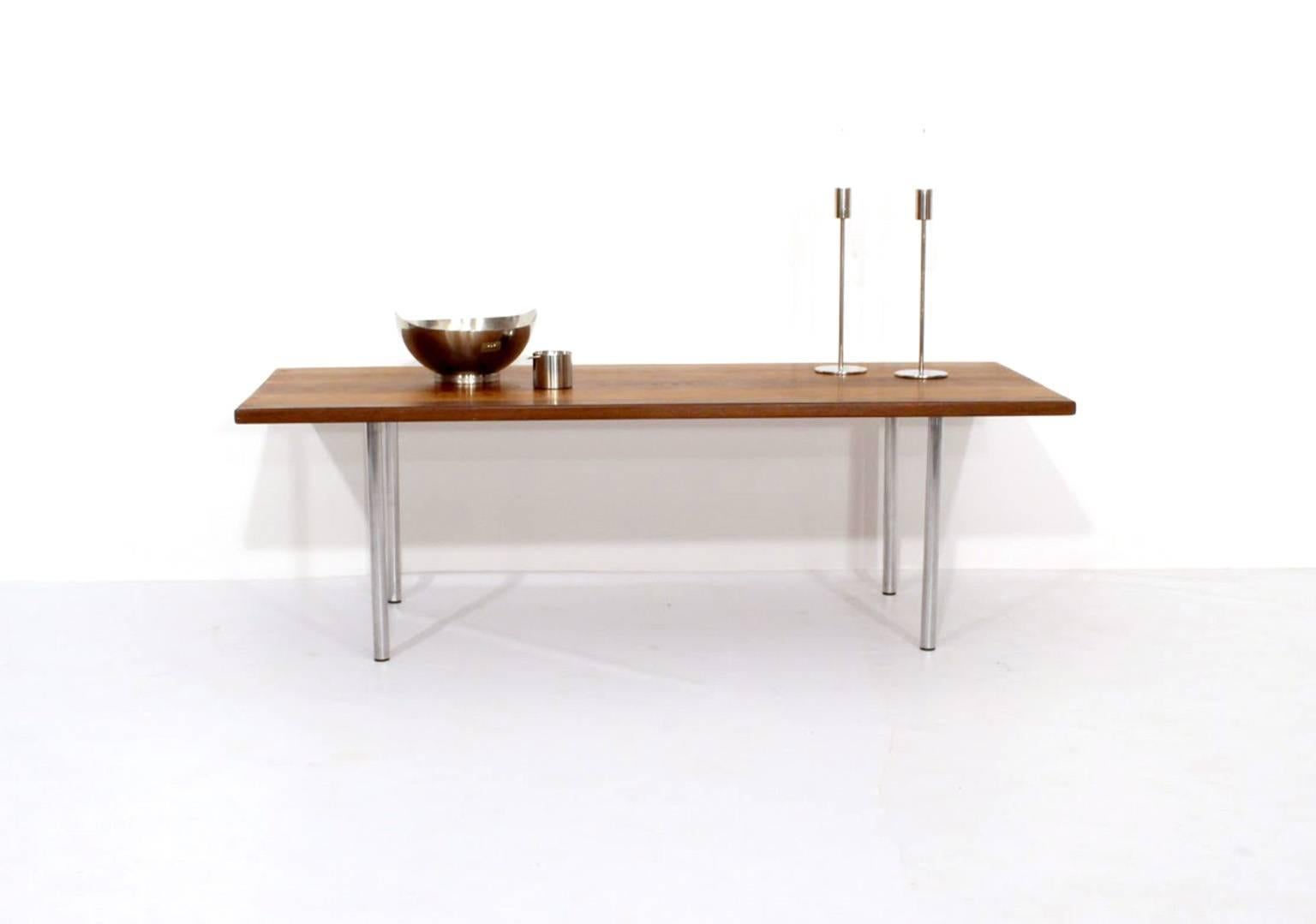 Danish Hans Wegner Coffee Table Model AT 12 in Solid Wengé Wood For Sale