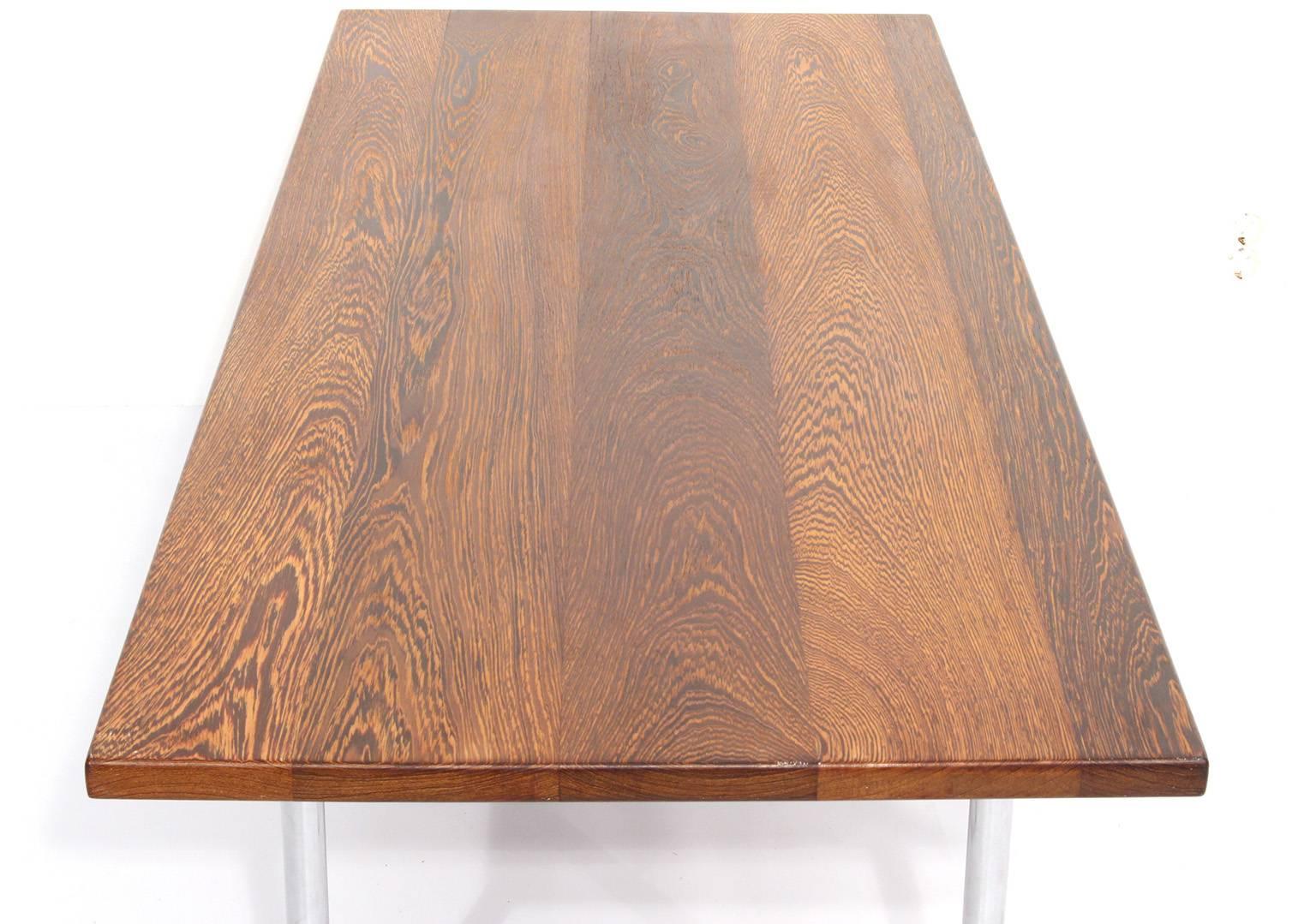Scandinavian Modern Hans Wegner Coffee Table Model AT 12 in Solid Wengé Wood For Sale