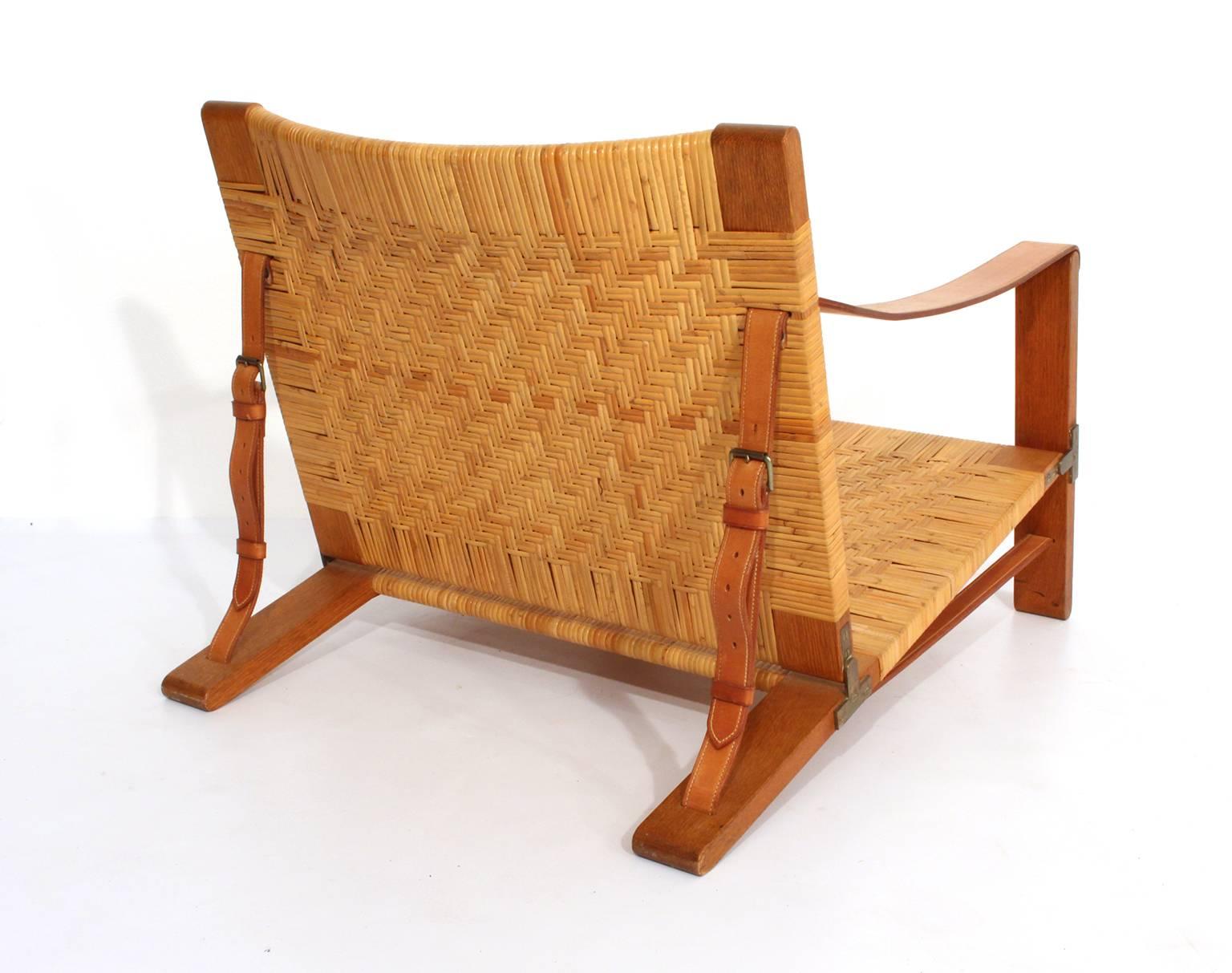 Extremely Rare Børge Mogensen Hunting Chair by Cabinetmaker Erhard Rasmussen For Sale 2