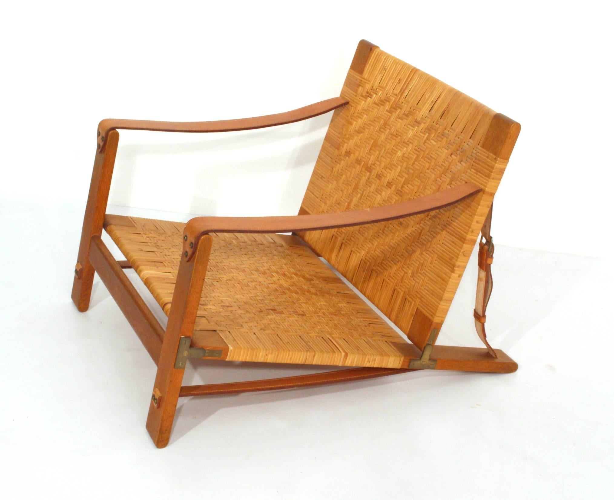 Danish Extremely Rare Børge Mogensen Hunting Chair by Cabinetmaker Erhard Rasmussen For Sale