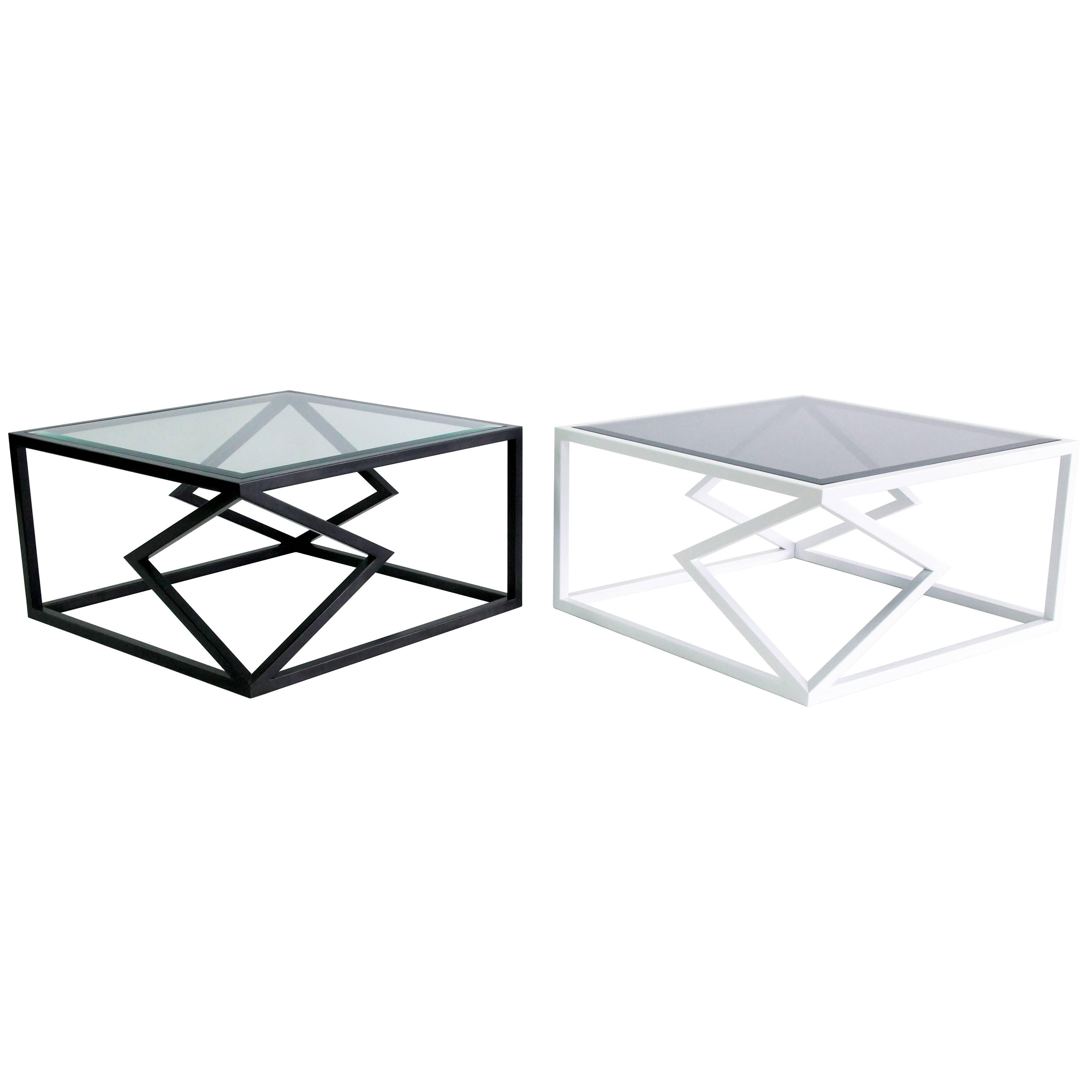 The “Two Diamonds” cocktail table is from the 2016 collection of Alex Drew & No One. Inspired by traditional craftsmanship while incorporating a modern edge, AD&NO's work plays on light, textures, and form.

Each piece is handcrafted by Alex