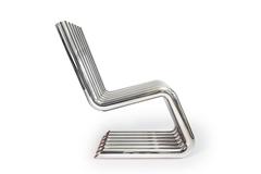 Xosted Lounge Chair One of a Kind 24-karat Gold-Plated over Stainless Steel