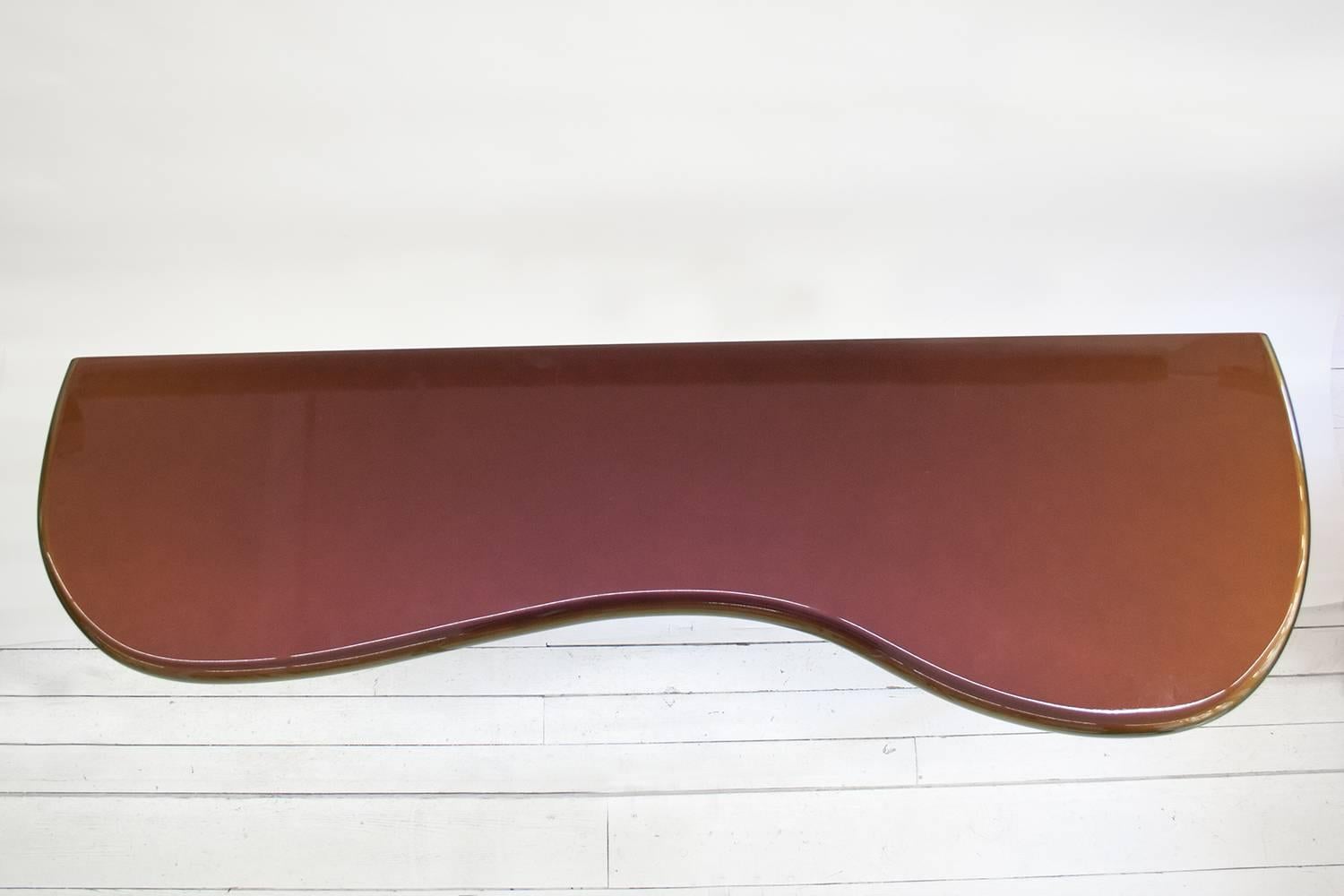 Contemporary Andrienne, Console Table Lacquered with Chameleon Paint by Philippe Cramer For Sale