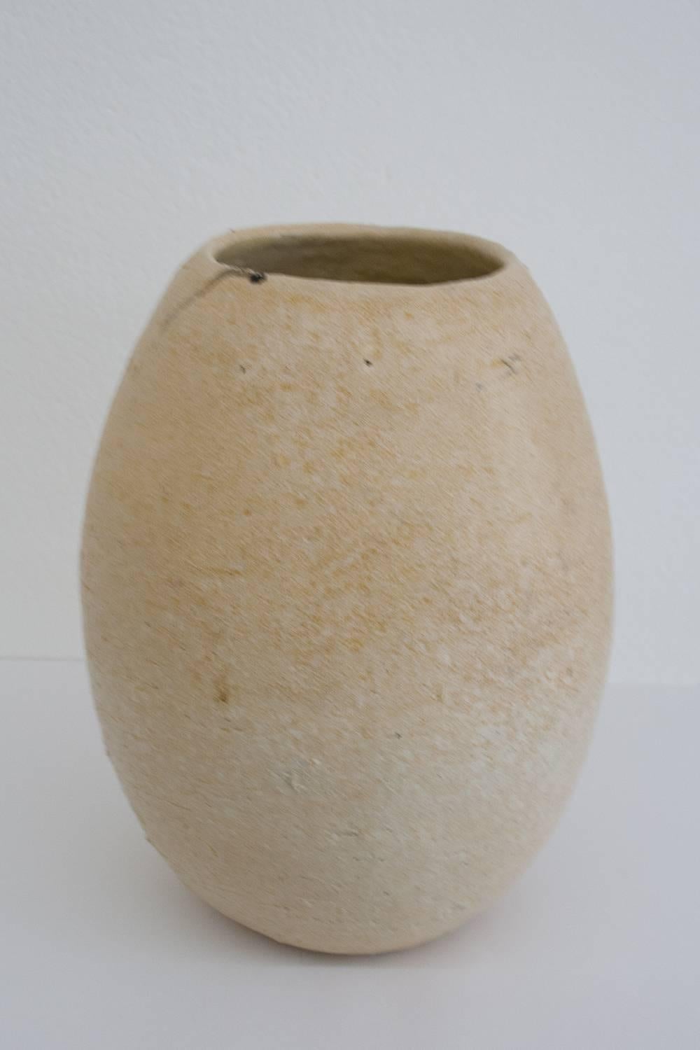 Vase Ceramic Hand-Painted Unique In Good Condition For Sale In Geneva, CH
