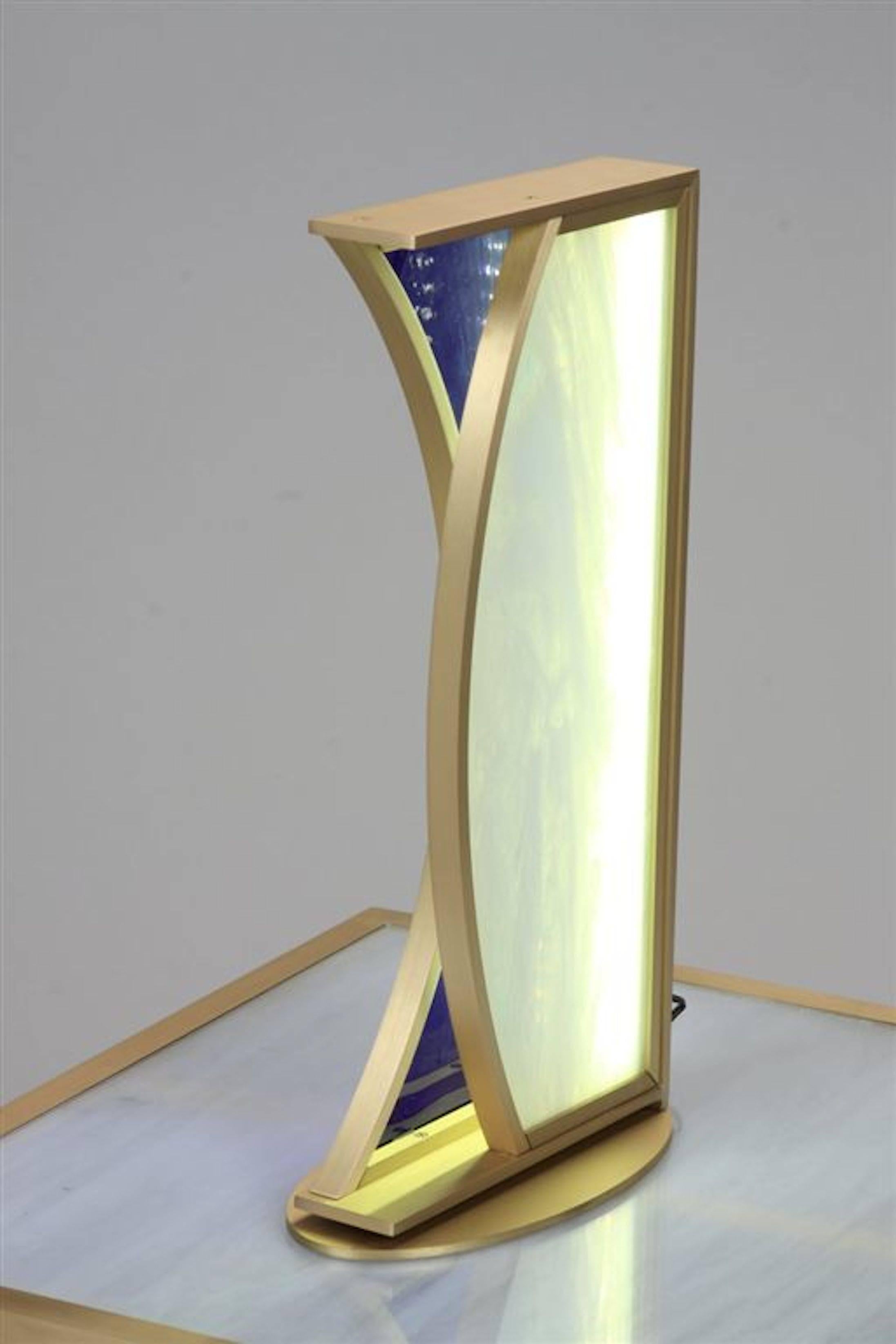 Polished Lamp by Eric Gizard For Sale