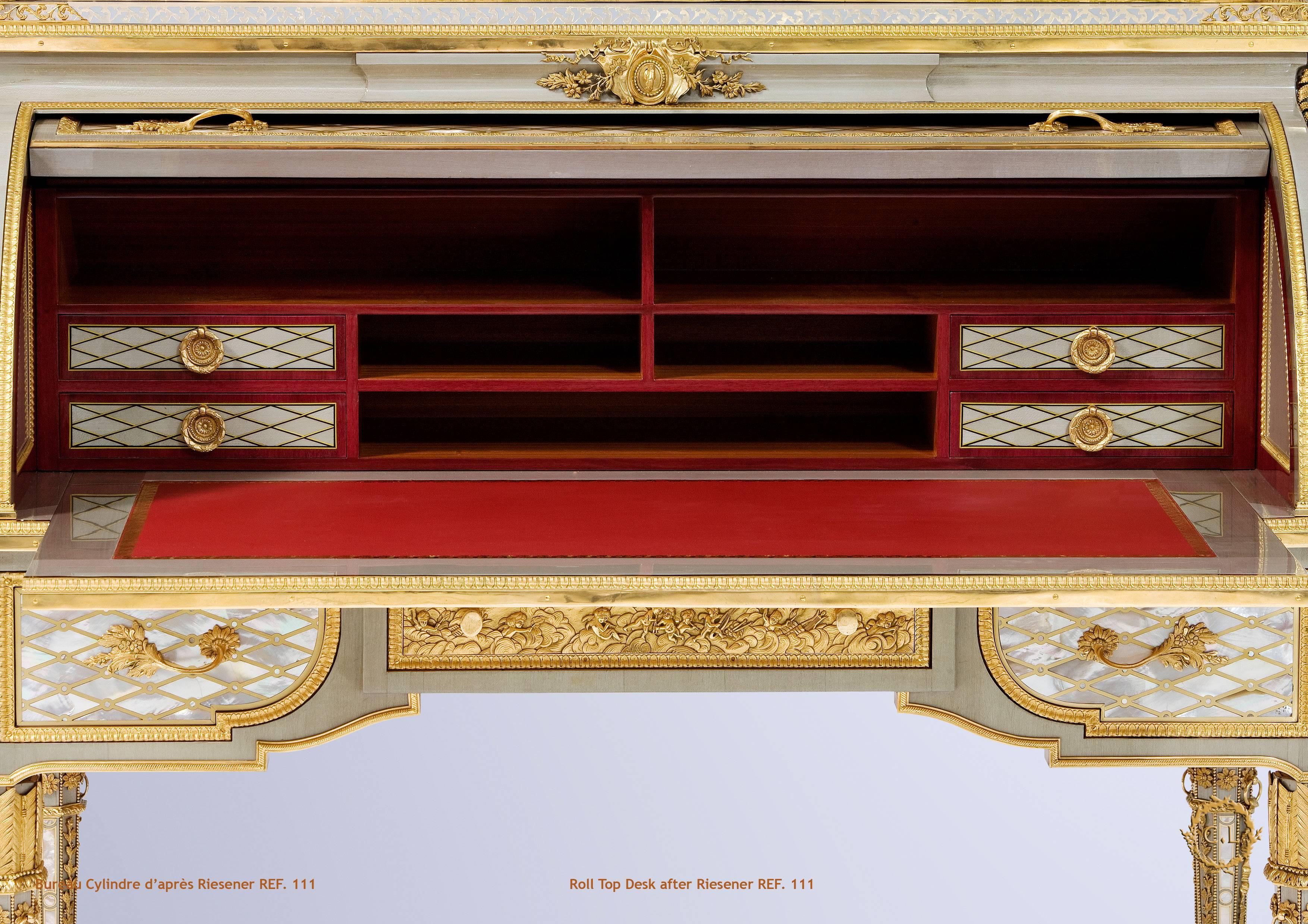 Louis XVI Roll Top Desk 