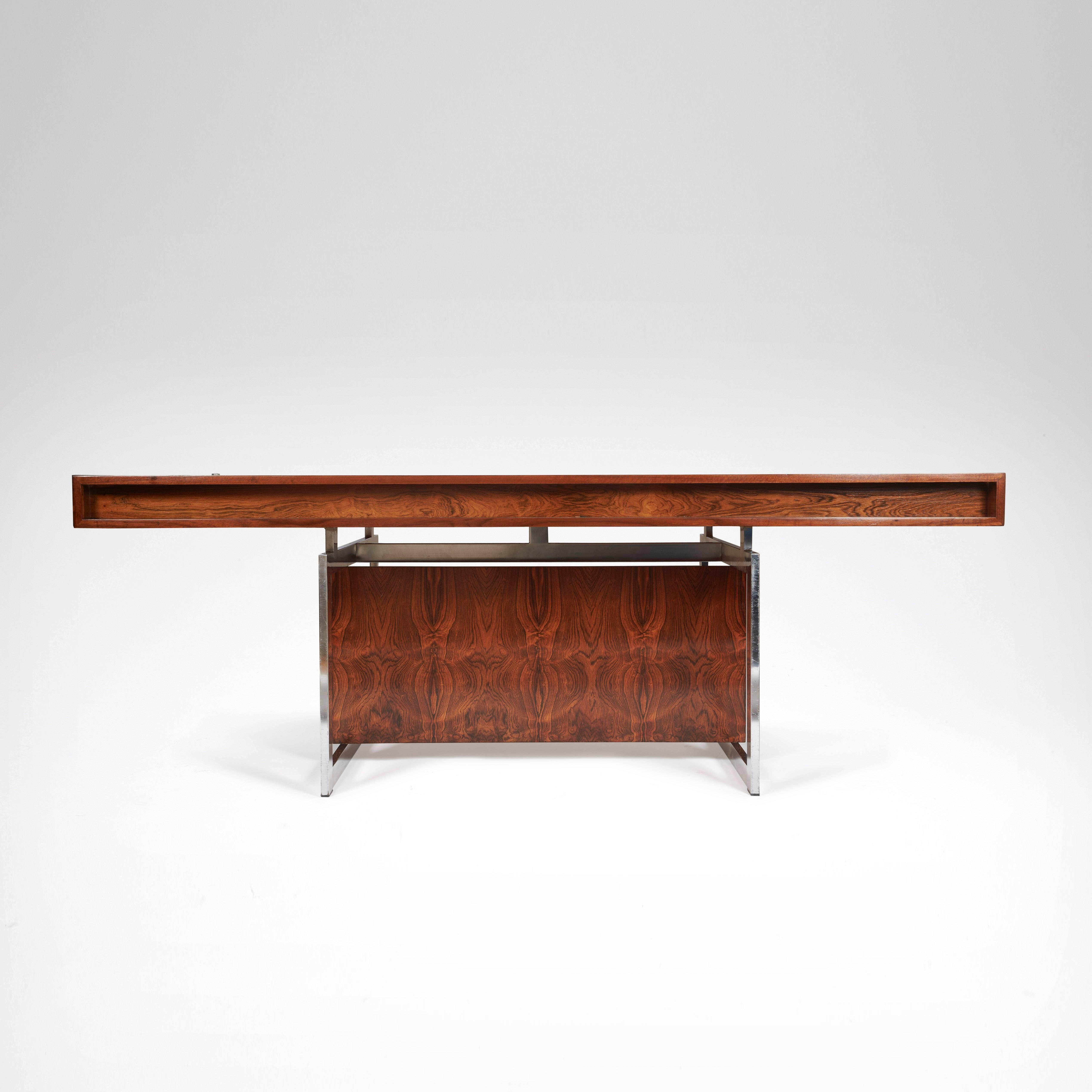 Scandinavian Modern Bodil Kjaer, a Very Rare Executive Desk, circa 1960