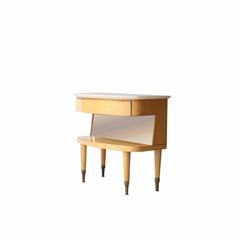 Pair of Nightstand with Mirror
