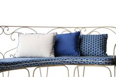 Iron Structure Three-Seat Half Circle Sofa, France, 1940