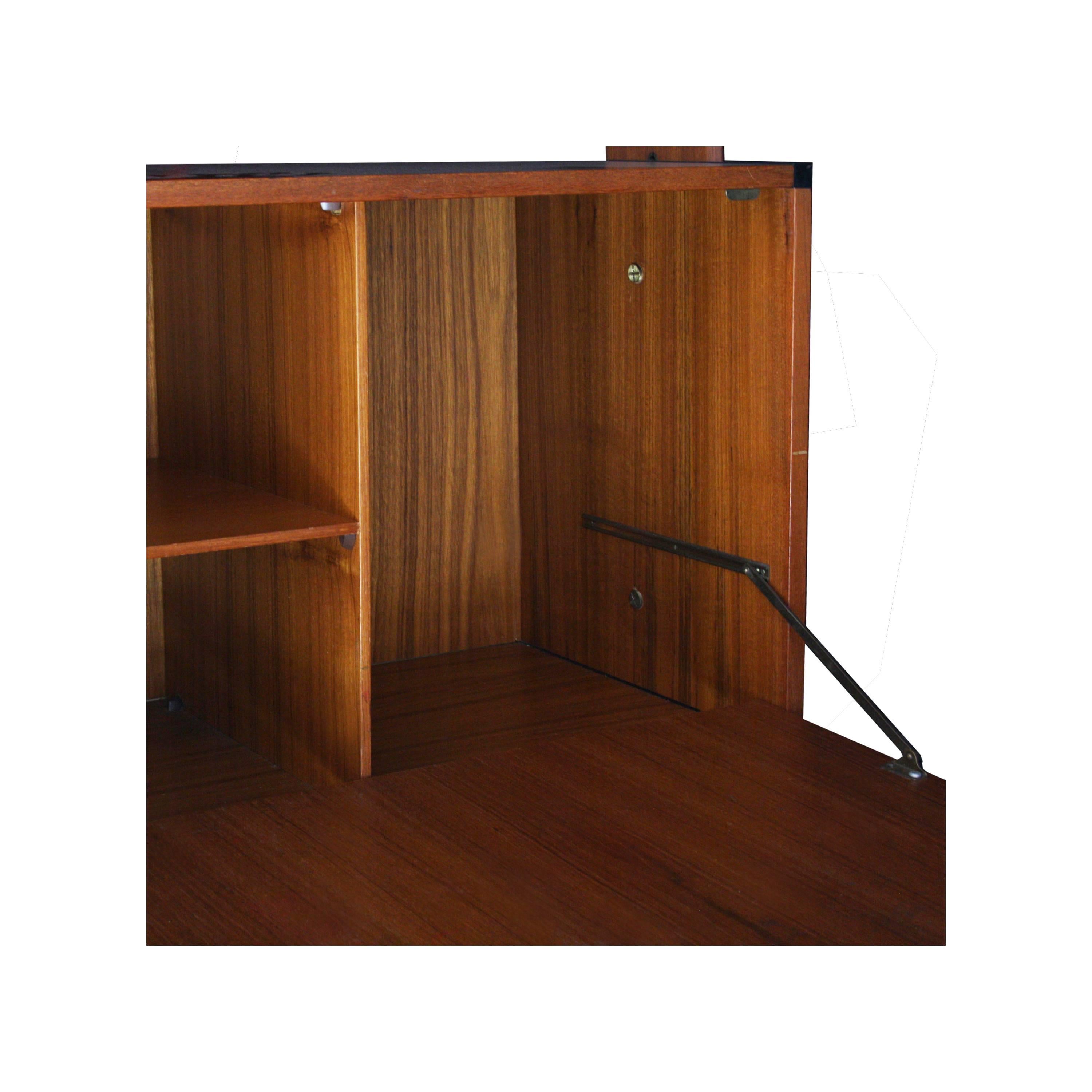 Shelf Made of Rosewood with Storage Module below, Italy, 1950 2