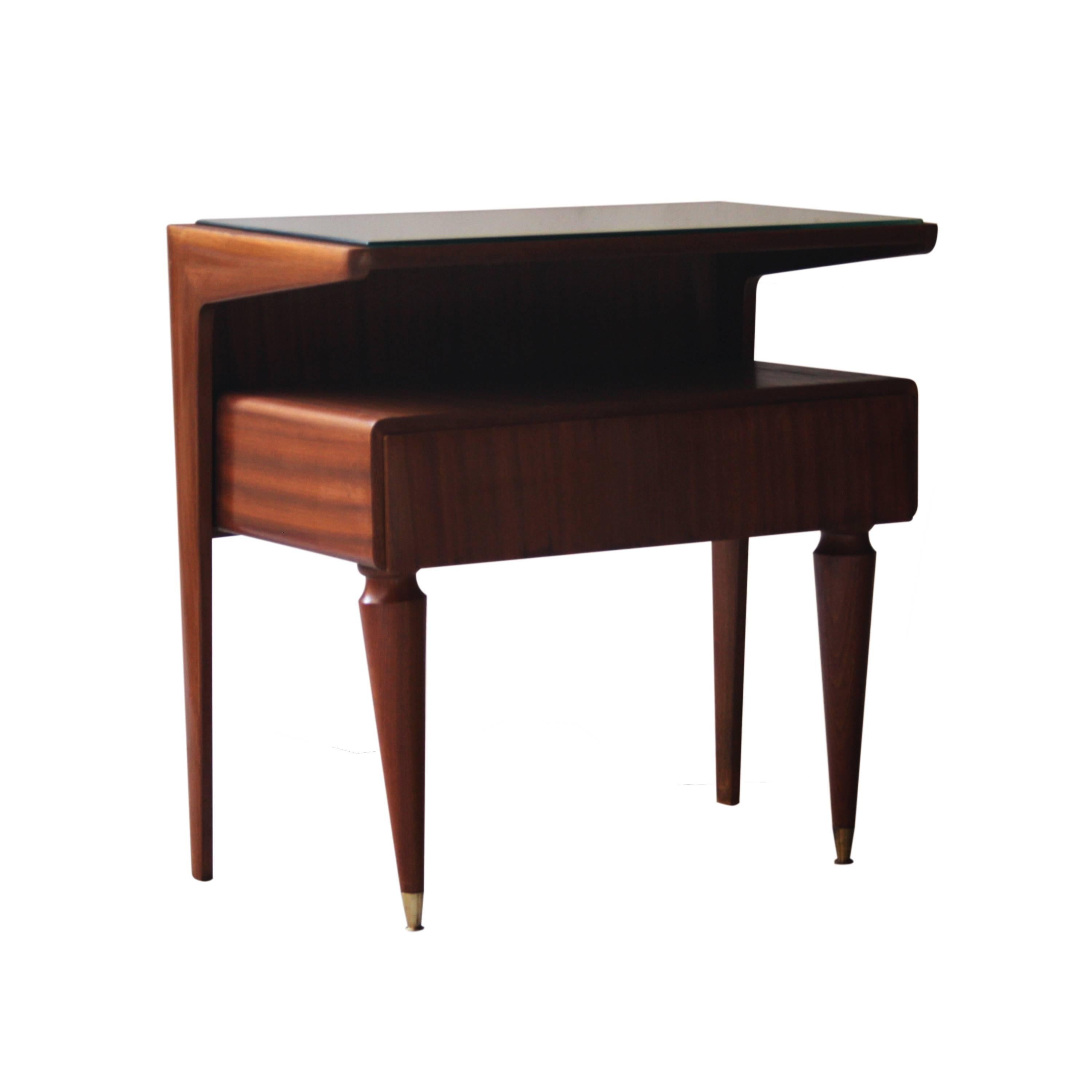Pair of Night Tables Made of Rosewood, Italy, 1950 1