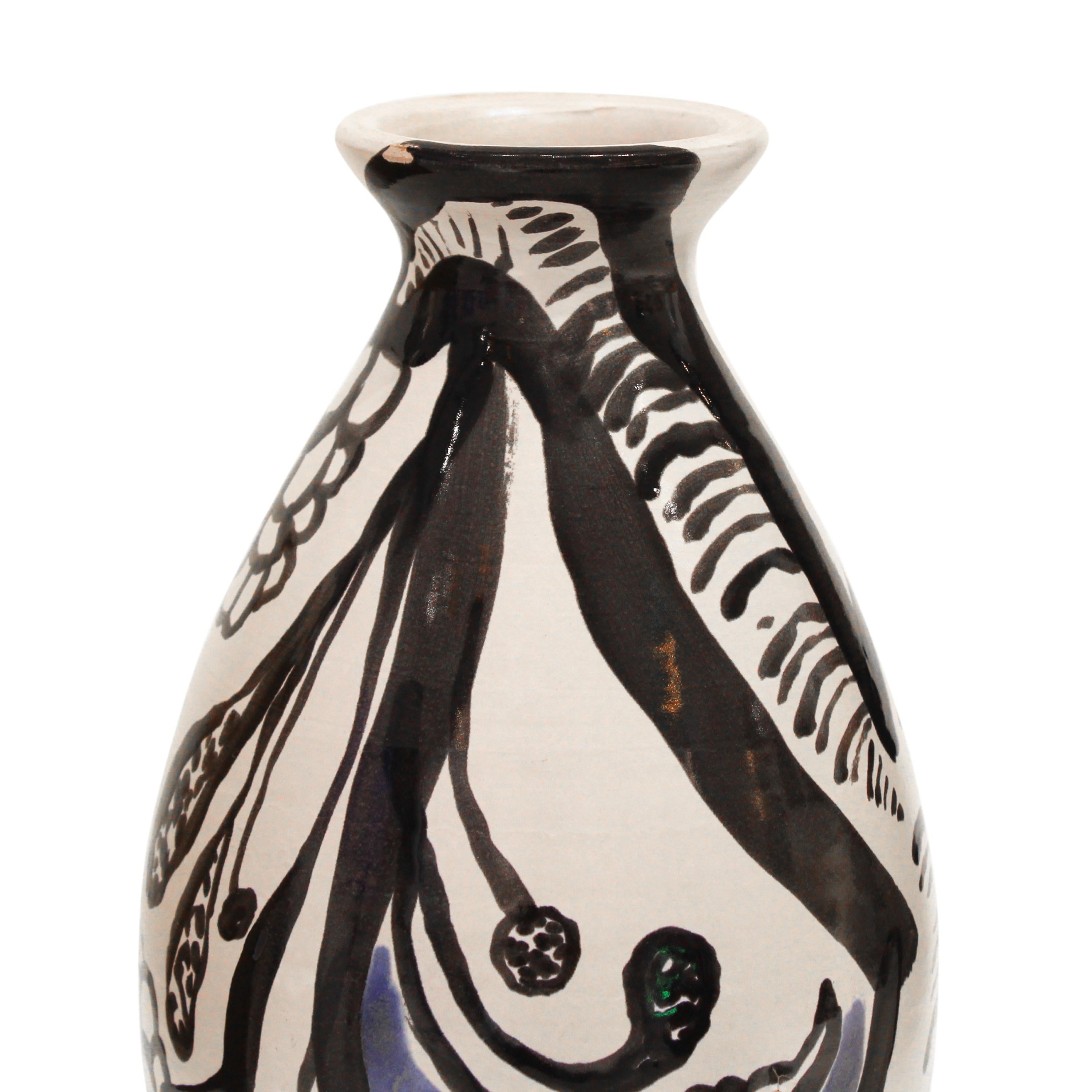 Hand-Painted Medium Ceramic Vase by Luis Salaberrial for The Table Project, Spain, 2024 For Sale