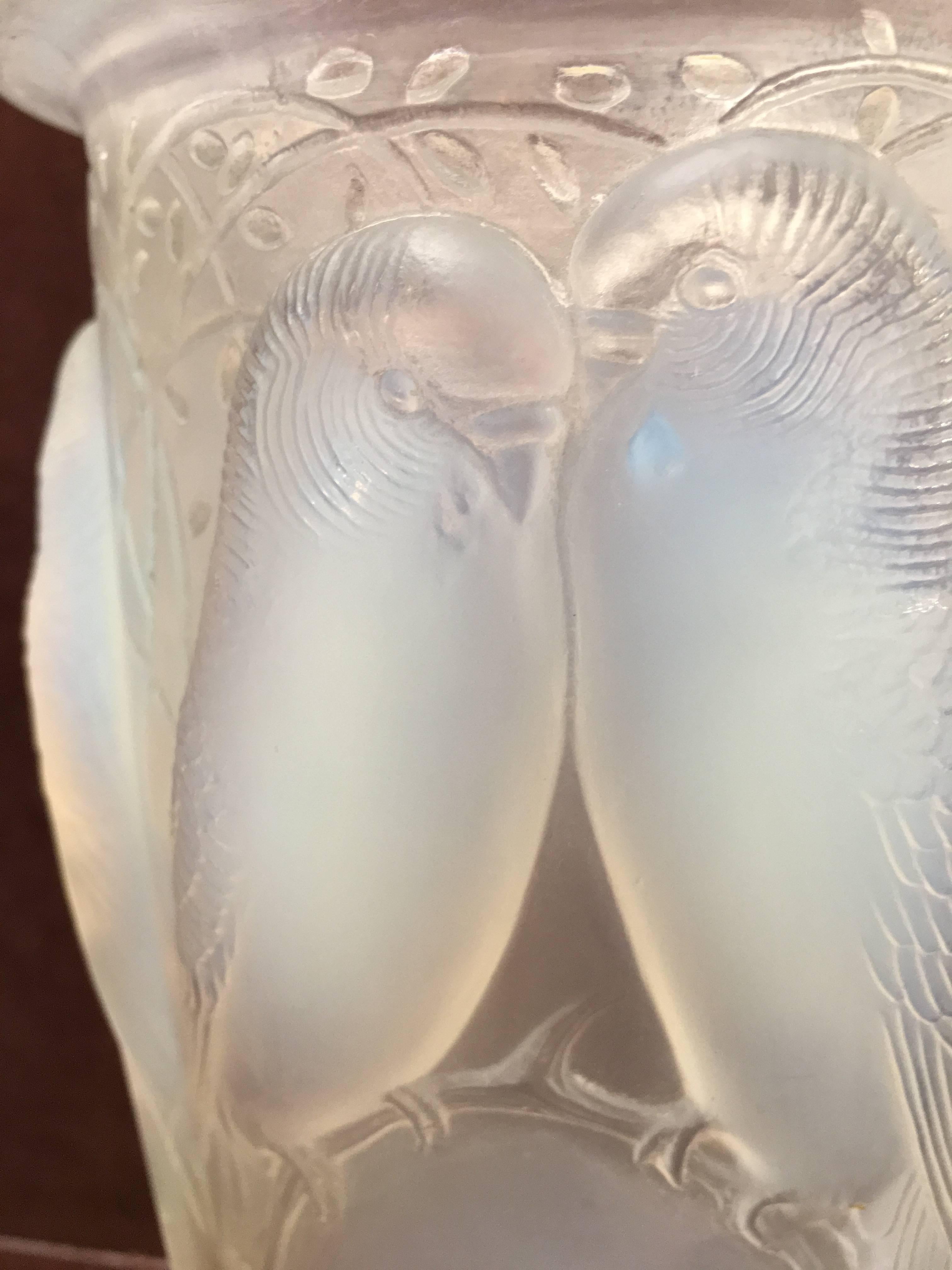 French René Lalique, Pair of Opalescent 
