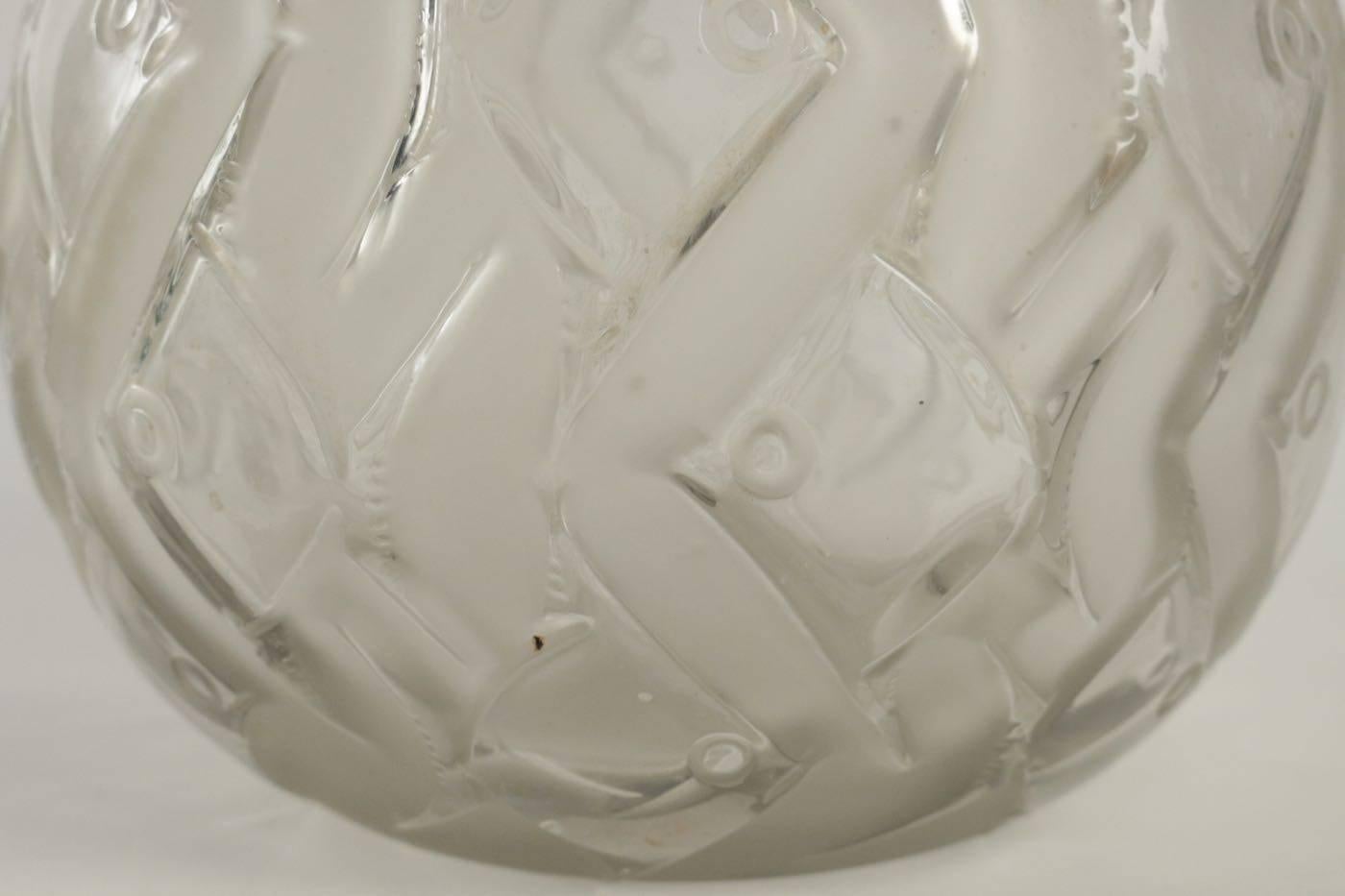 French Rene Lalique Vase Penthievre