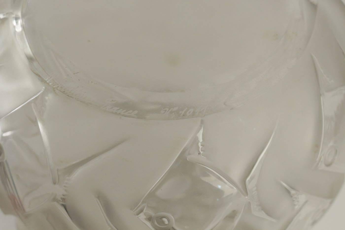 Art Glass Rene Lalique Vase Penthievre