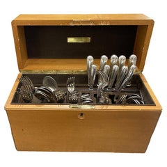 Christofle "ALBI" Cutlery Set Silver Plated 127 Pieces