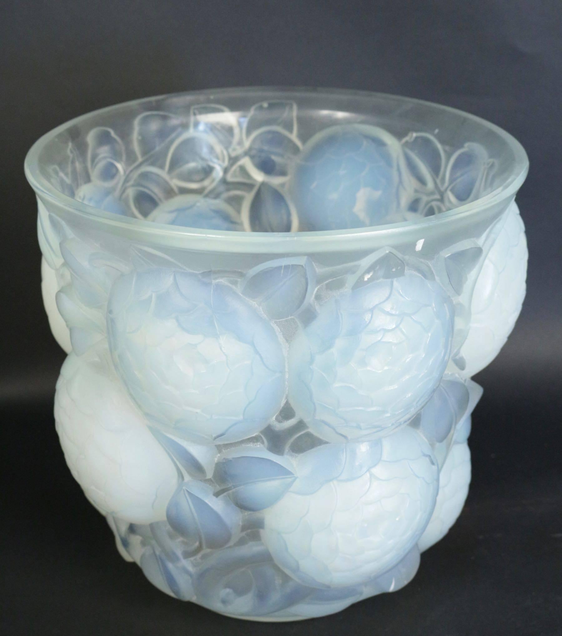 French René Lalique Pair of Opalescent 
