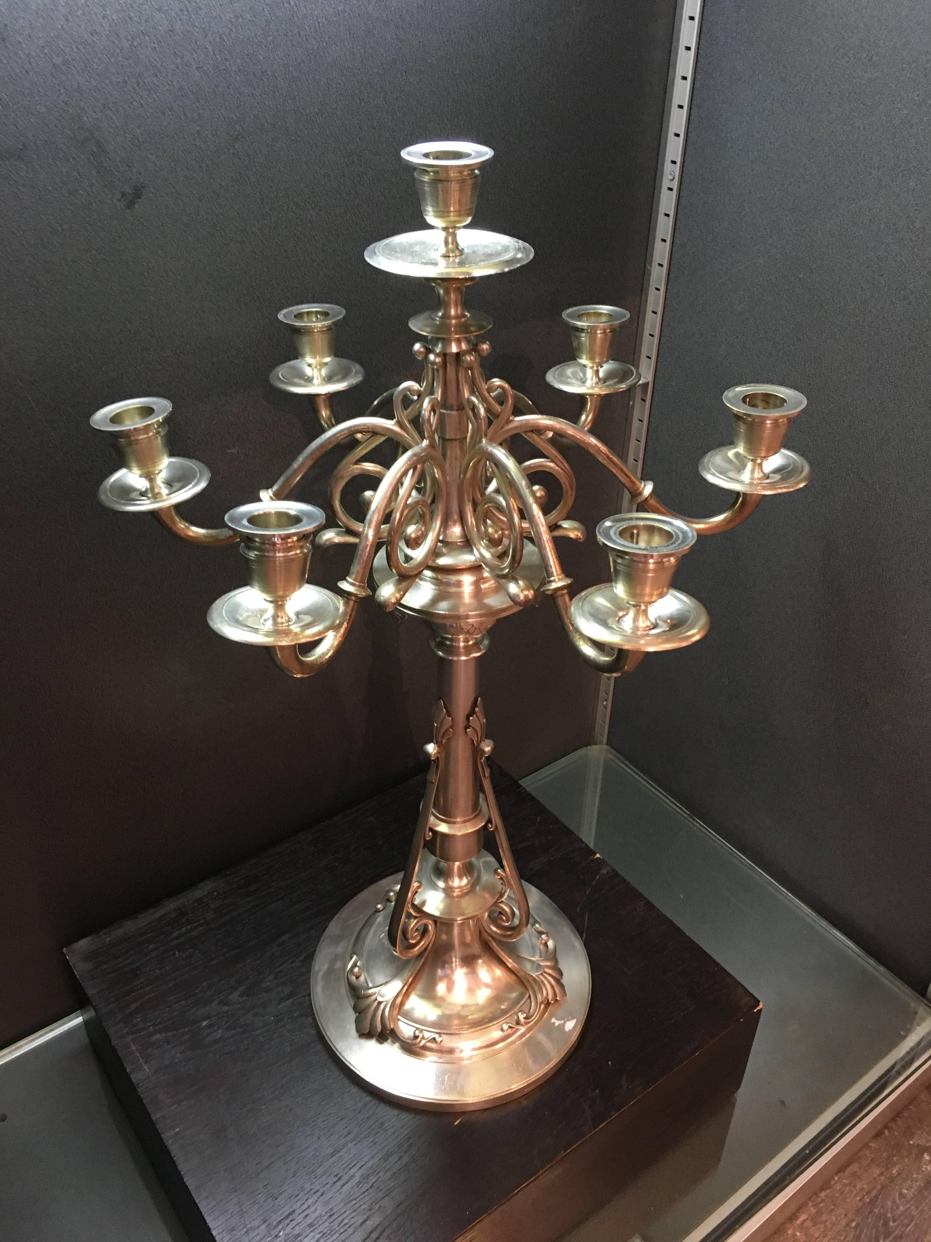 christofle silver candle holder