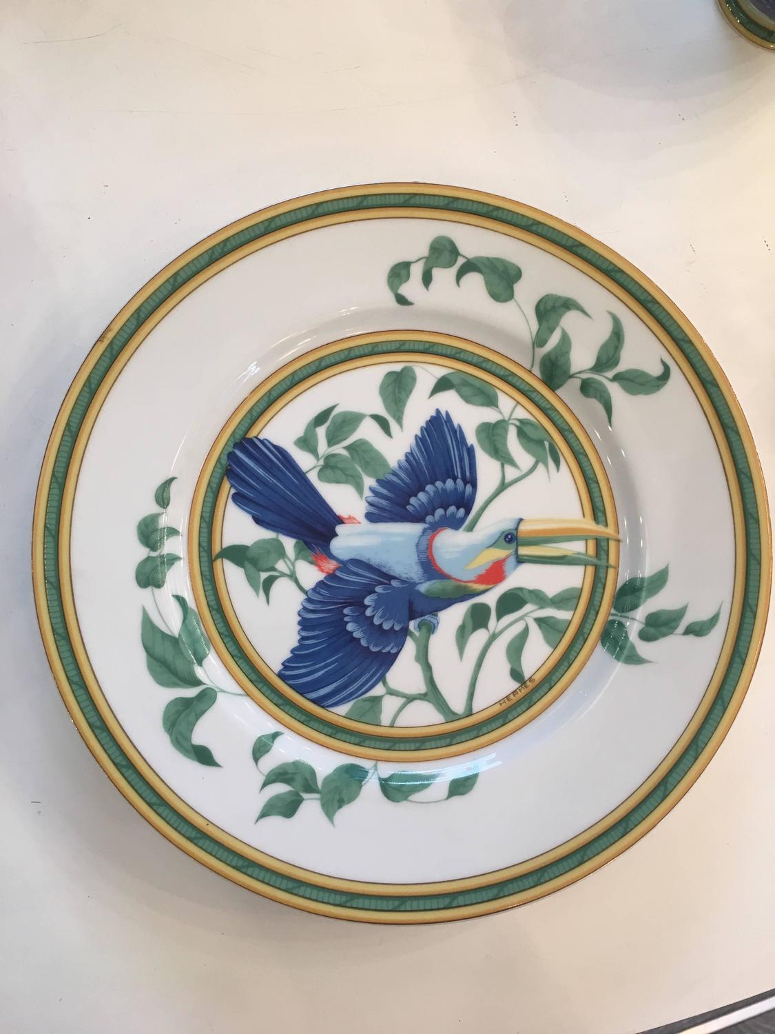 Hermes "Toucan" Porcelain Dinnerware Service at 1stdibs
