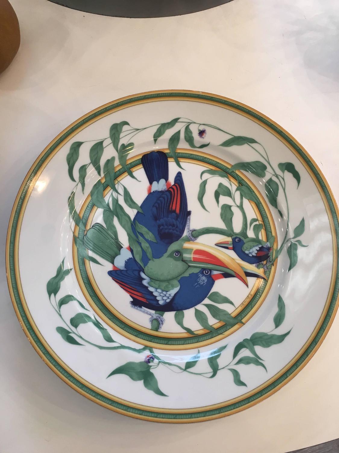 Hermes "Toucan" Porcelain Dinnerware Service at 1stdibs